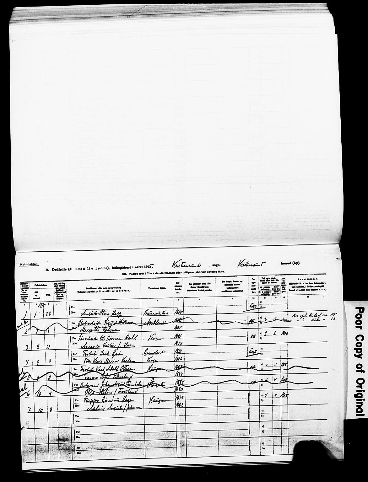 Ministerialprotokoller, klokkerbøker og fødselsregistre - Møre og Romsdal, AV/SAT-A-1454/572/L0861: Parish register (official) no. 572D05, 1913-1920