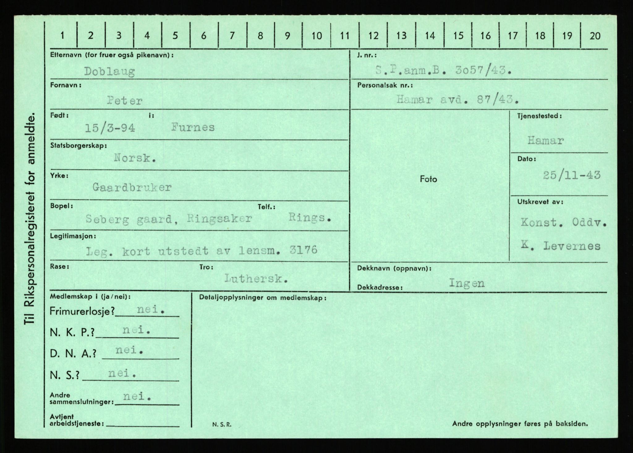 Statspolitiet - Hovedkontoret / Osloavdelingen, AV/RA-S-1329/C/Ca/L0003: Brechan - Eichinger	, 1943-1945, p. 4062