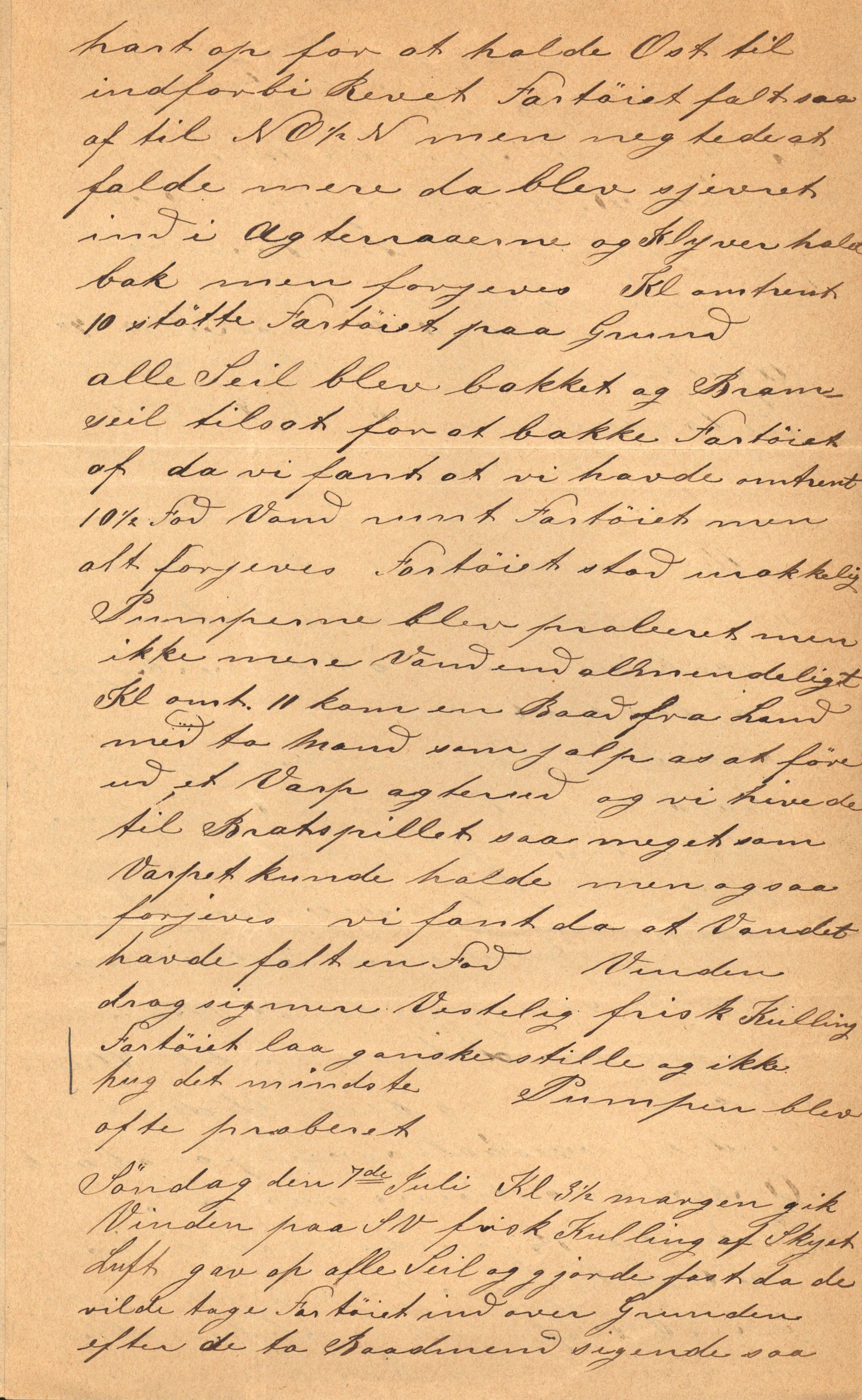 Pa 63 - Østlandske skibsassuranceforening, VEMU/A-1079/G/Ga/L0023/0011: Havaridokumenter / Joanchas, Lympha, Glengarin, Korsvei, Heldine, Sirius, 1889, p. 12