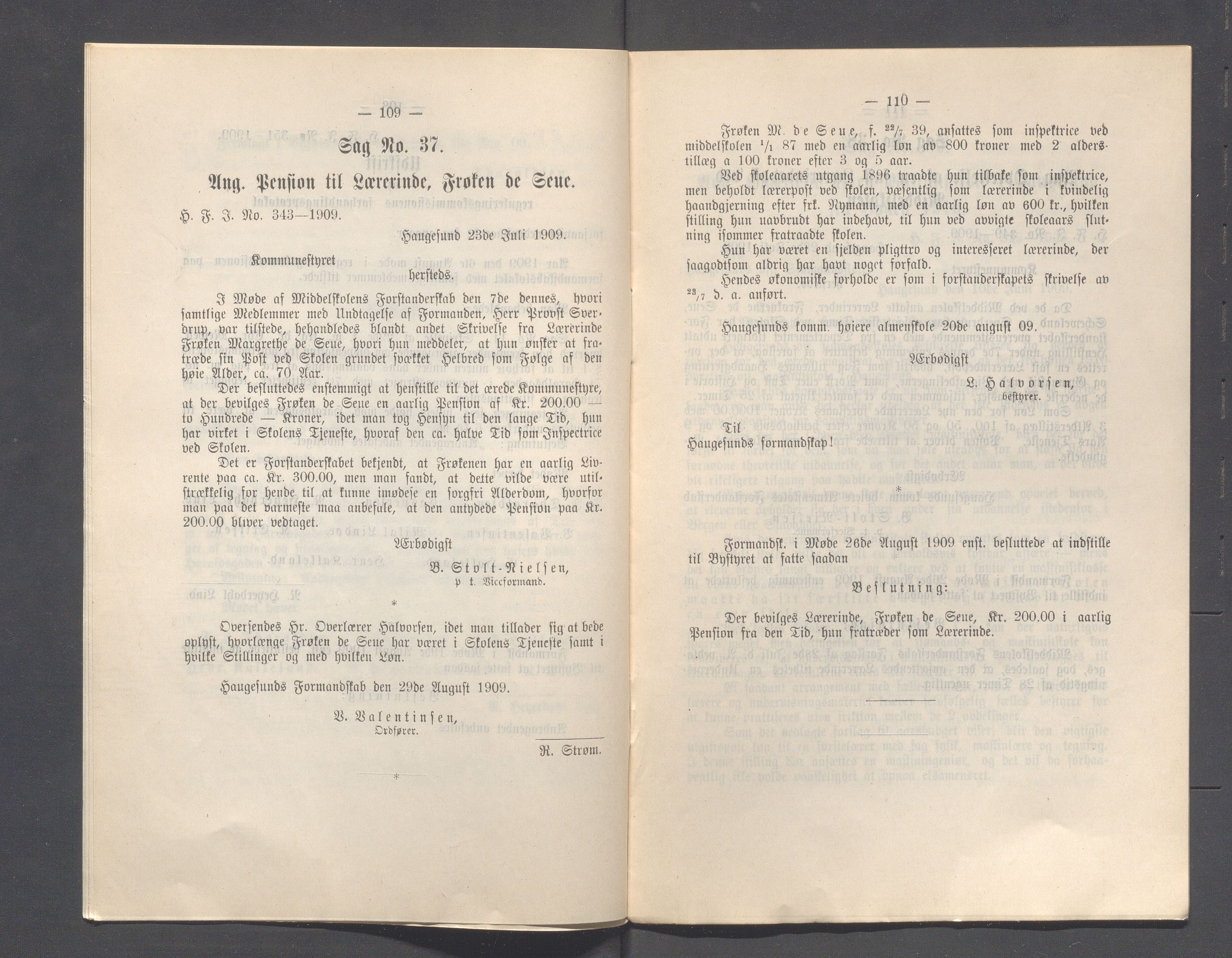 Haugesund kommune - Formannskapet og Bystyret, IKAR/A-740/A/Abb/L0002: Bystyreforhandlinger, 1908-1917, p. 267