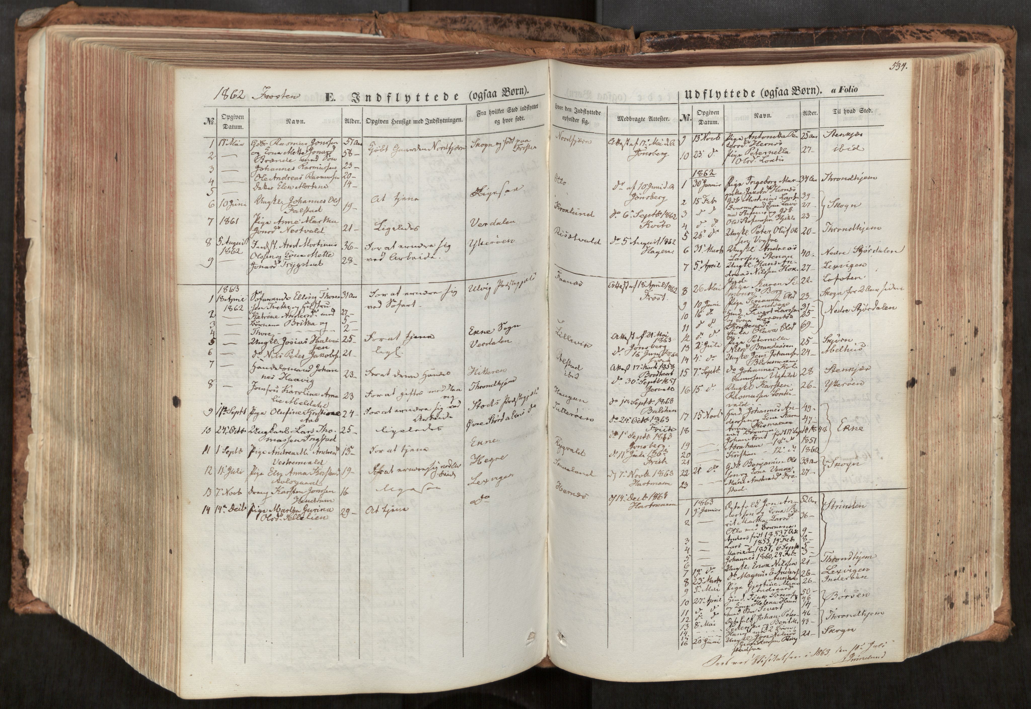 Ministerialprotokoller, klokkerbøker og fødselsregistre - Nord-Trøndelag, SAT/A-1458/713/L0116: Parish register (official) no. 713A07, 1850-1877, p. 534