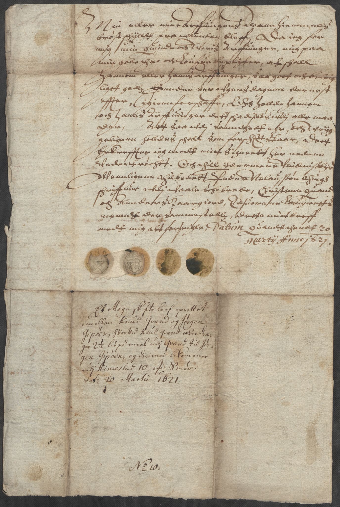 Riksarkivets diplomsamling, AV/RA-EA-5965/F15/L0024: Prestearkiv - Vestfold, 1619-1681, p. 11