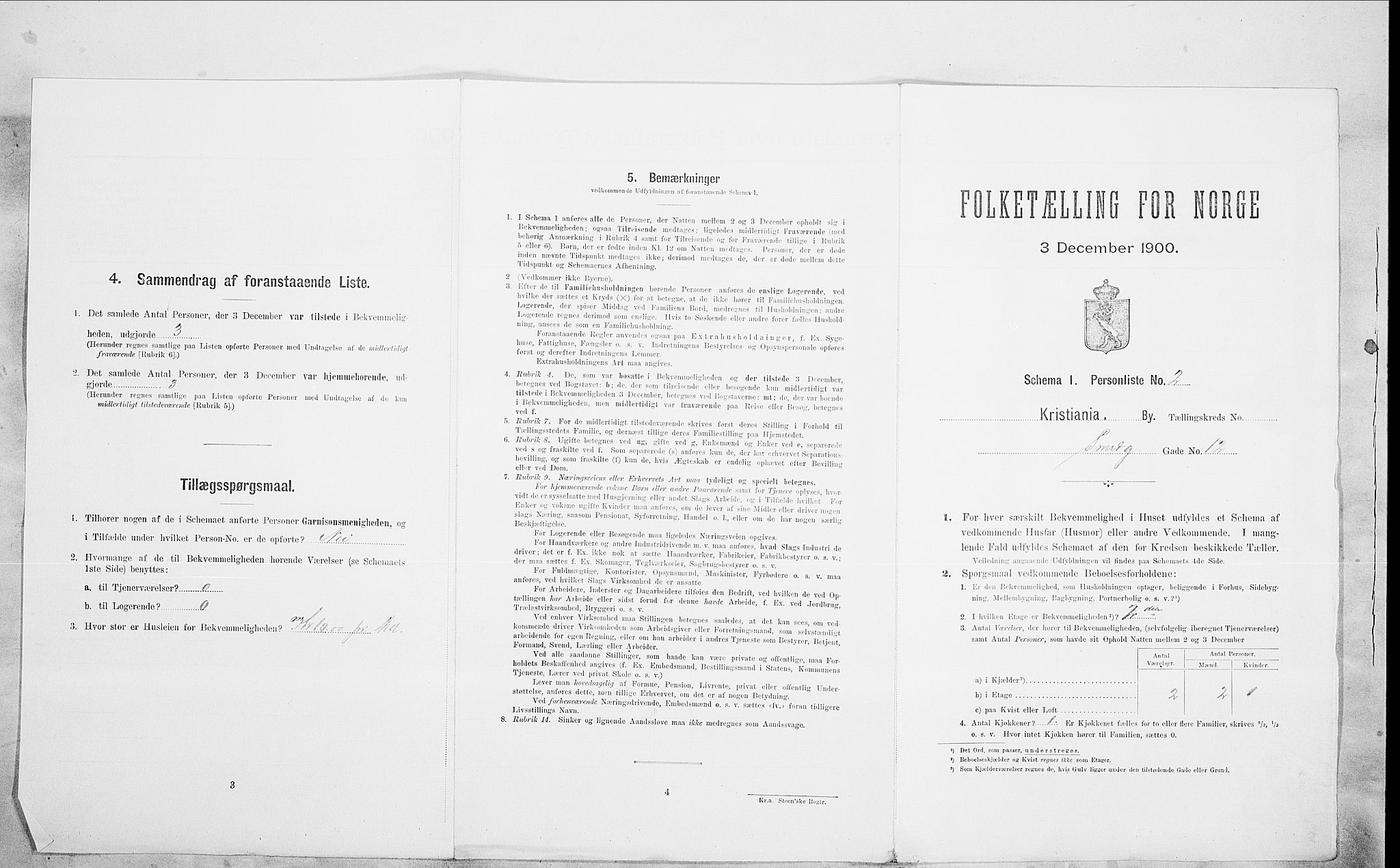 SAO, 1900 census for Kristiania, 1900, p. 86725