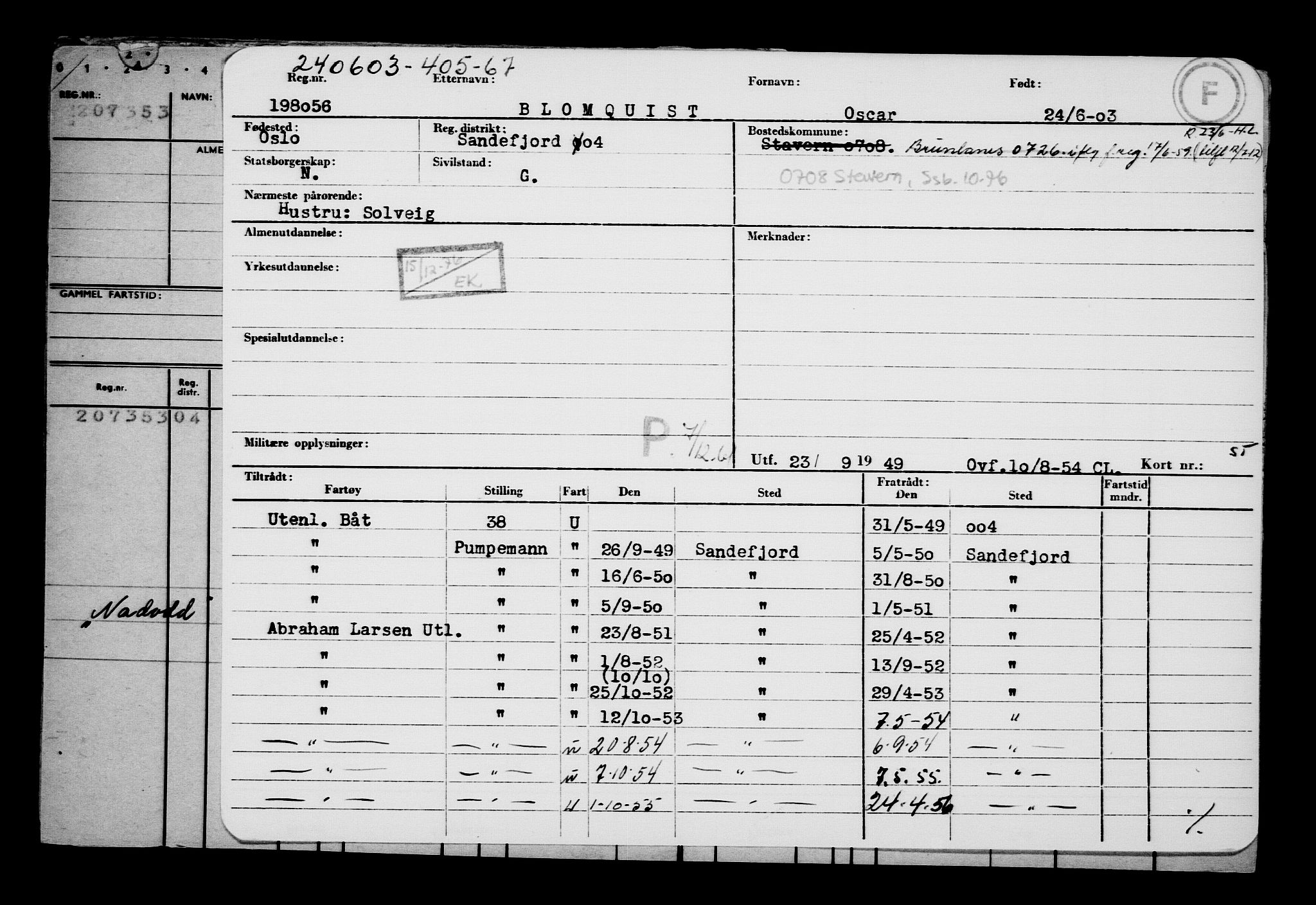 Direktoratet for sjømenn, AV/RA-S-3545/G/Gb/L0049: Hovedkort, 1903, p. 454