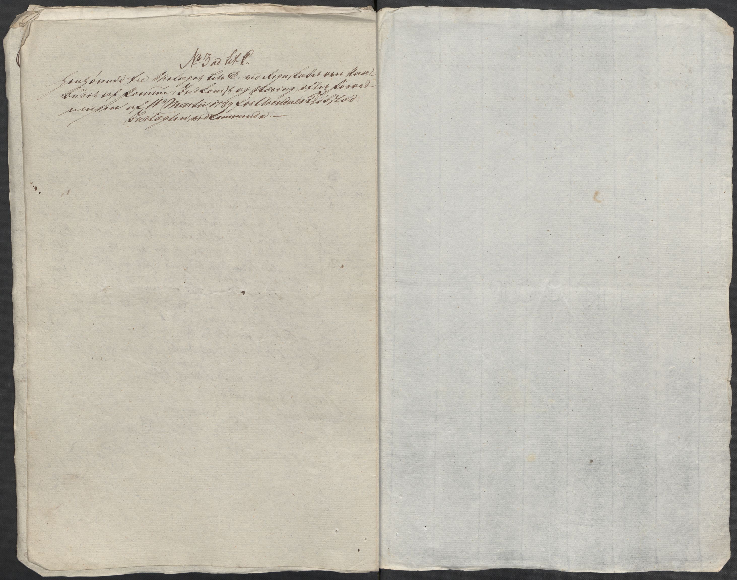 Rentekammeret inntil 1814, Reviderte regnskaper, Mindre regnskaper, AV/RA-EA-4068/Rf/Rfe/L0002: Arendal. Bergen, 1789, p. 320