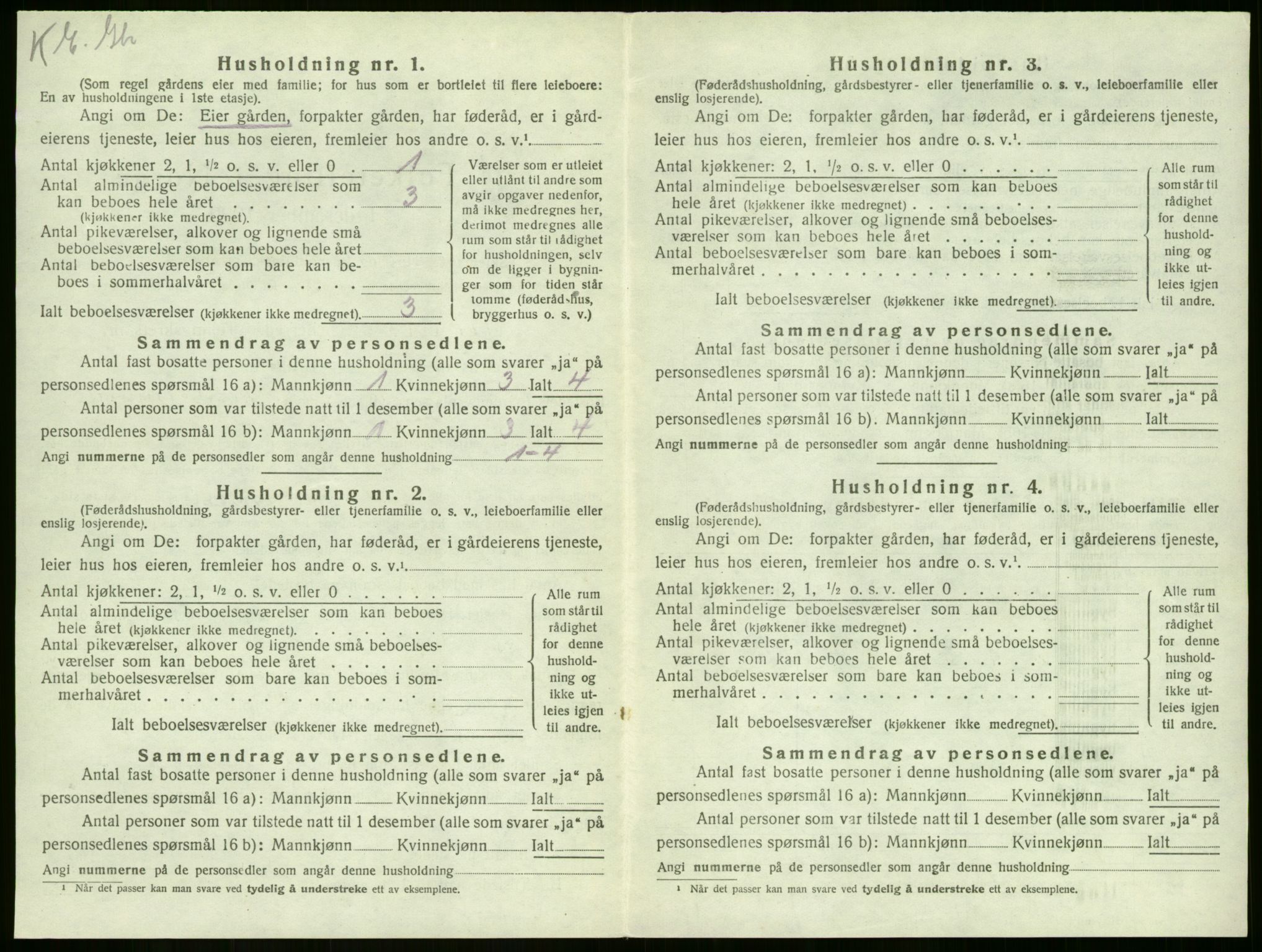 SAKO, 1920 census for Sandeherred, 1920, p. 1476