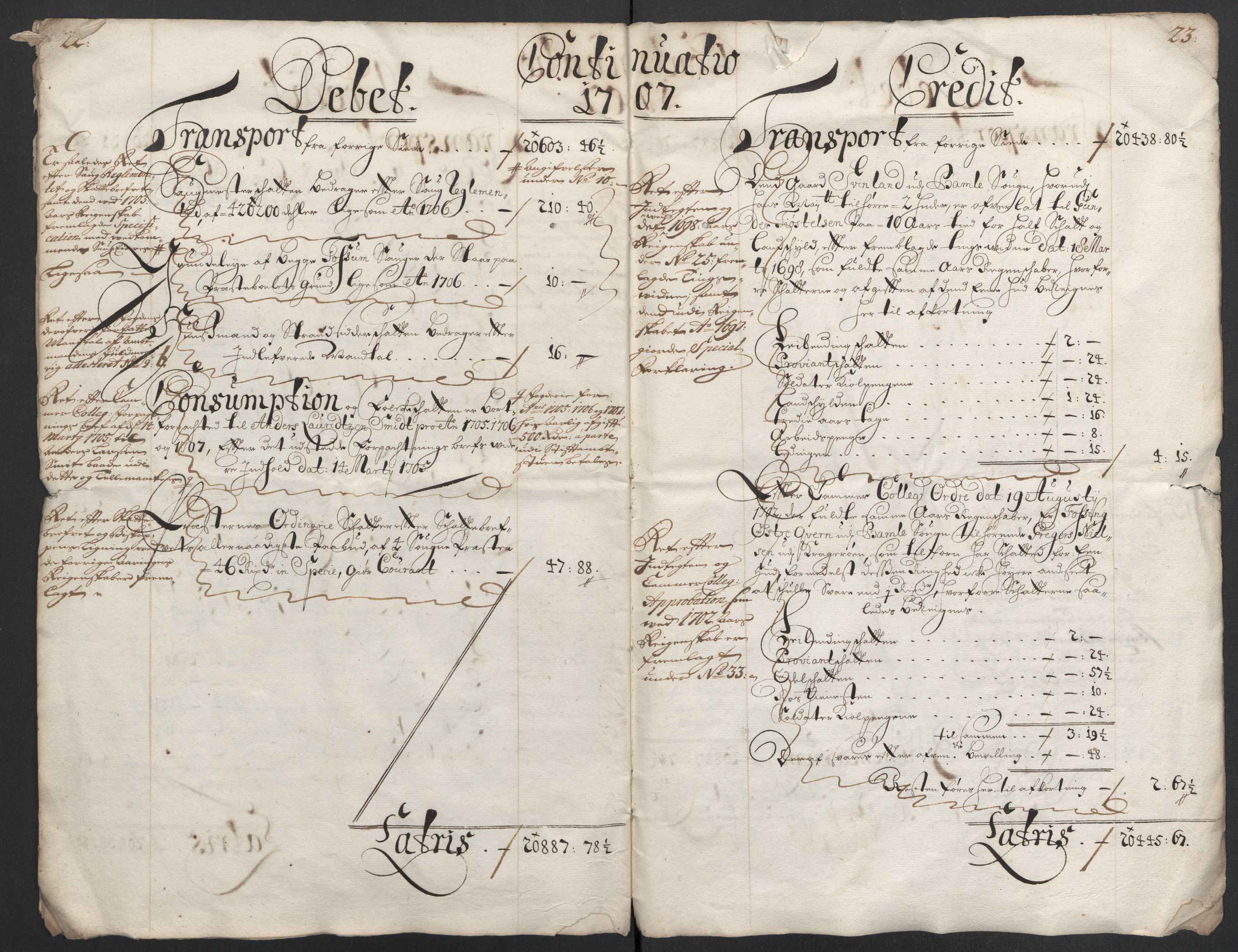 Rentekammeret inntil 1814, Reviderte regnskaper, Fogderegnskap, AV/RA-EA-4092/R36/L2116: Fogderegnskap Øvre og Nedre Telemark og Bamble, 1706-1707, p. 179