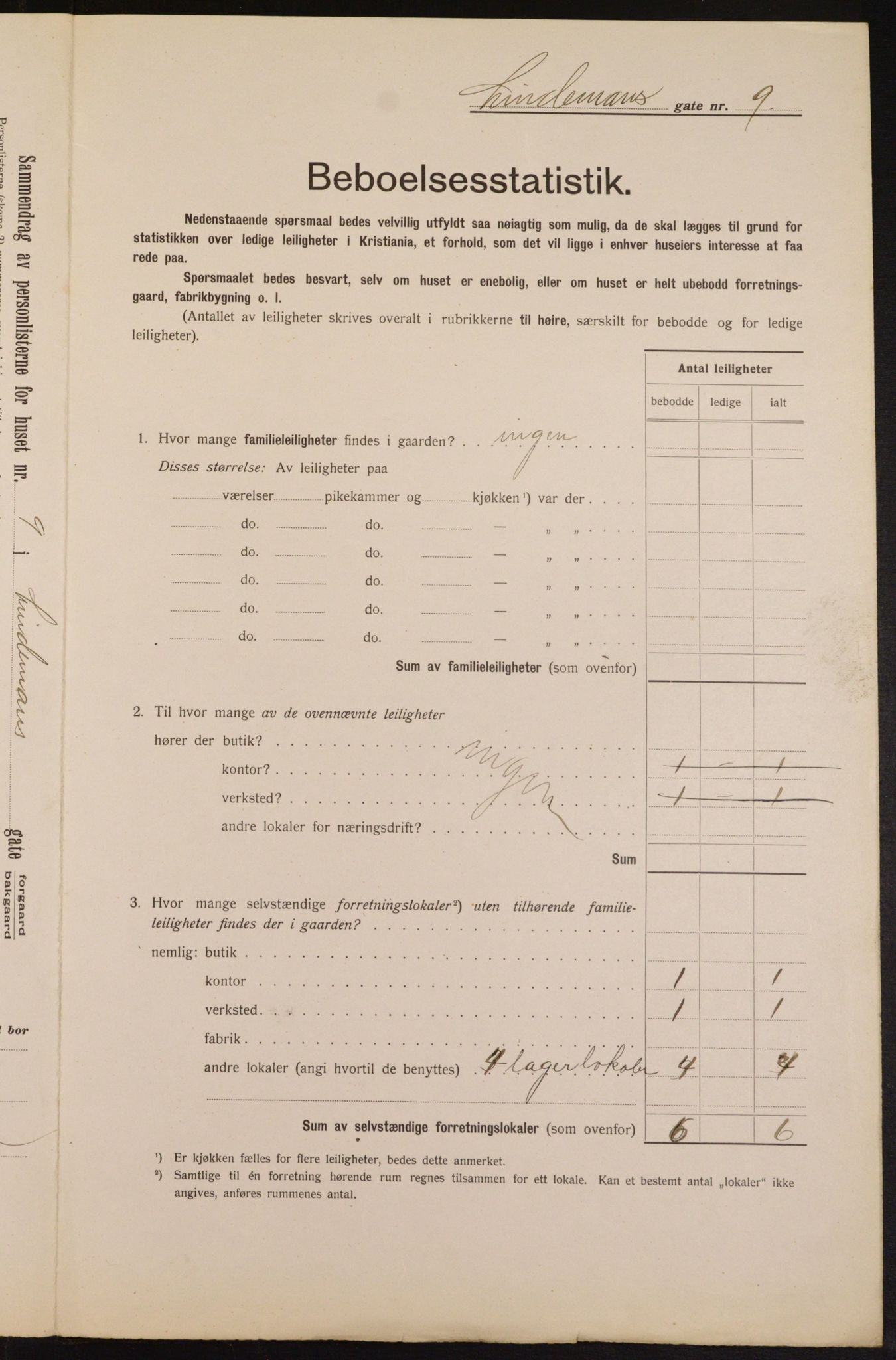 OBA, Municipal Census 1913 for Kristiania, 1913, p. 57470