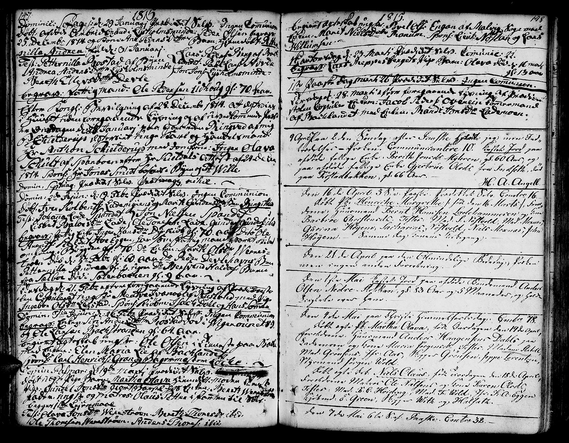 Ministerialprotokoller, klokkerbøker og fødselsregistre - Sør-Trøndelag, SAT/A-1456/606/L0280: Parish register (official) no. 606A02 /1, 1781-1817, p. 147-148