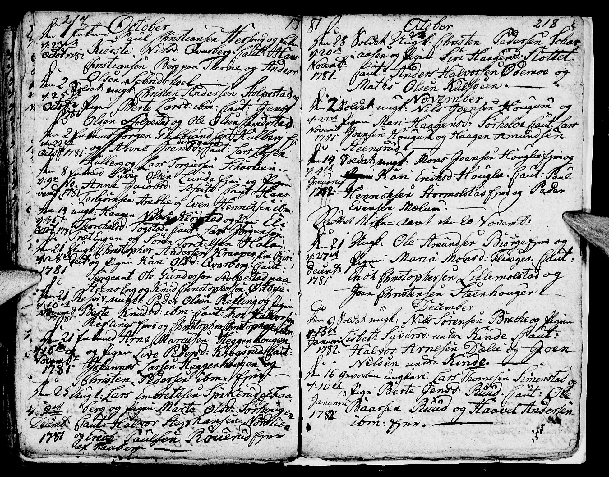 Ringsaker prestekontor, AV/SAH-PREST-014/I/Ia/L0005/0003: Parish register draft no. 5.3, 1780-1784, p. 217-218