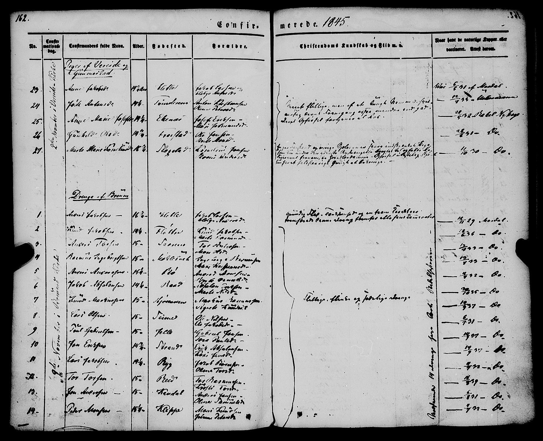 Gloppen sokneprestembete, AV/SAB-A-80101/H/Haa/Haaa/L0008: Parish register (official) no. A 8, 1837-1855, p. 162