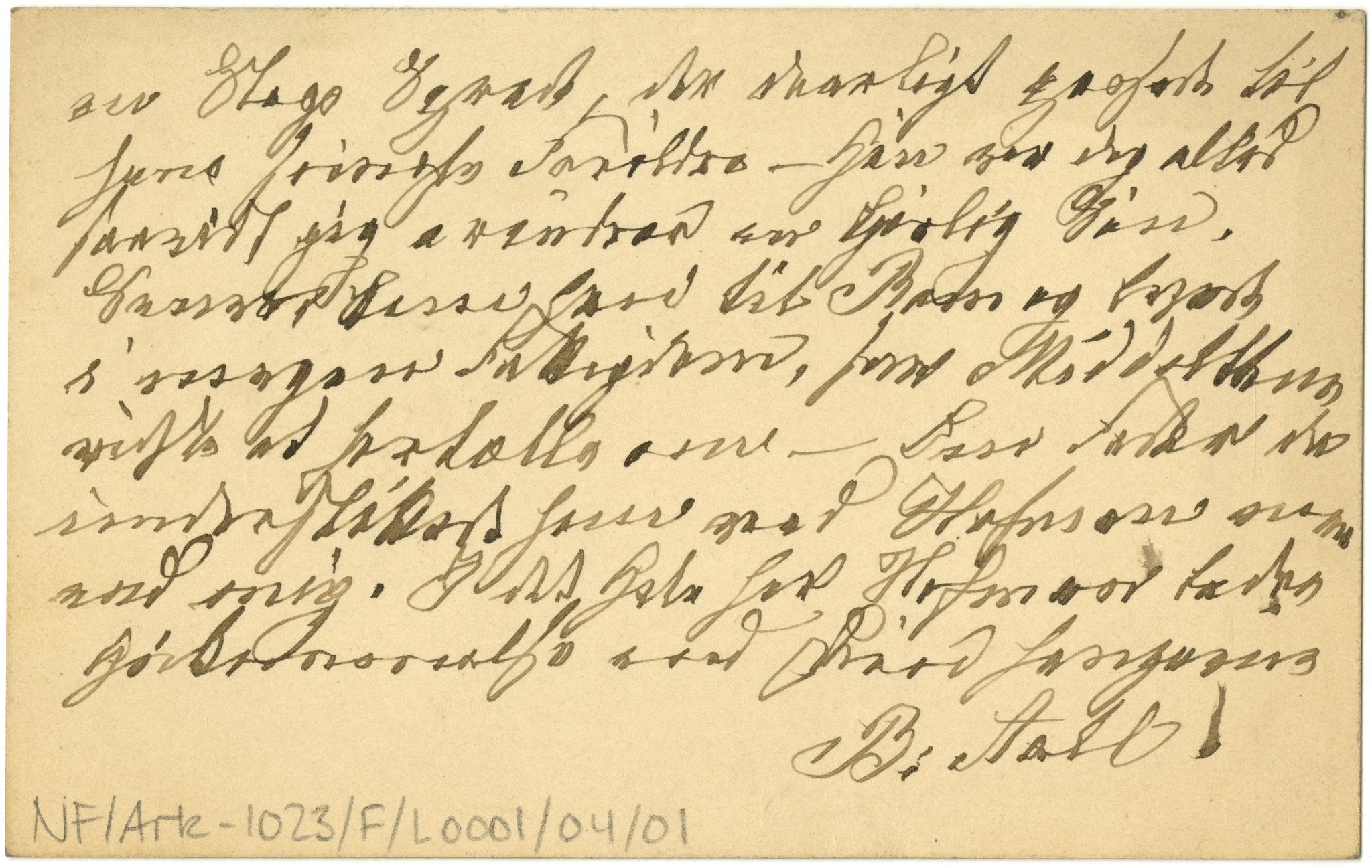 Diderik Maria Aalls brevsamling, NF/Ark-1023/F/L0001: D.M. Aalls brevsamling. A - B, 1738-1889, p. 7