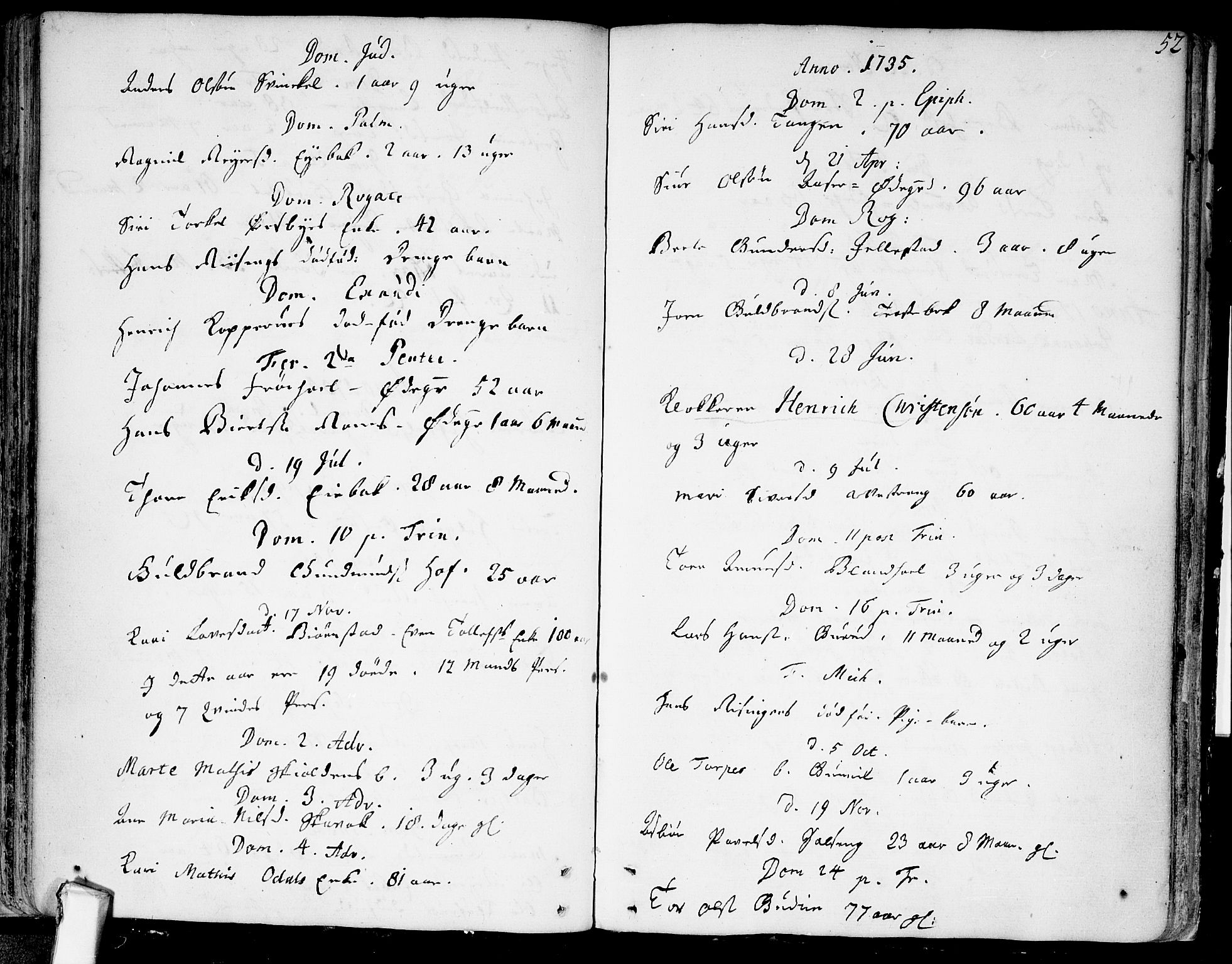 Askim prestekontor Kirkebøker, AV/SAO-A-10900/F/Fa/L0001: Parish register (official) no. 1, 1733-1757, p. 52