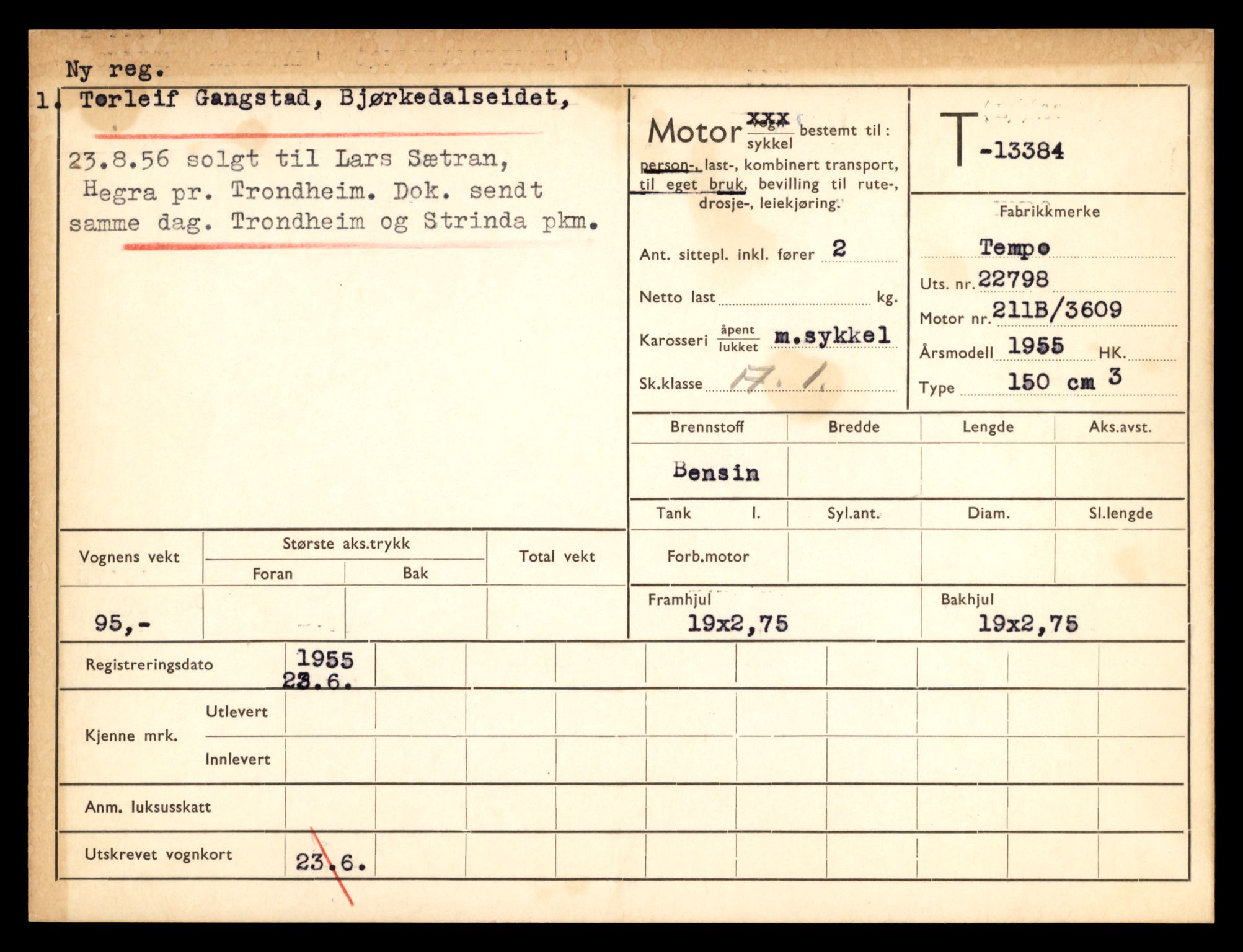 Møre og Romsdal vegkontor - Ålesund trafikkstasjon, AV/SAT-A-4099/F/Fe/L0039: Registreringskort for kjøretøy T 13361 - T 13530, 1927-1998, p. 365
