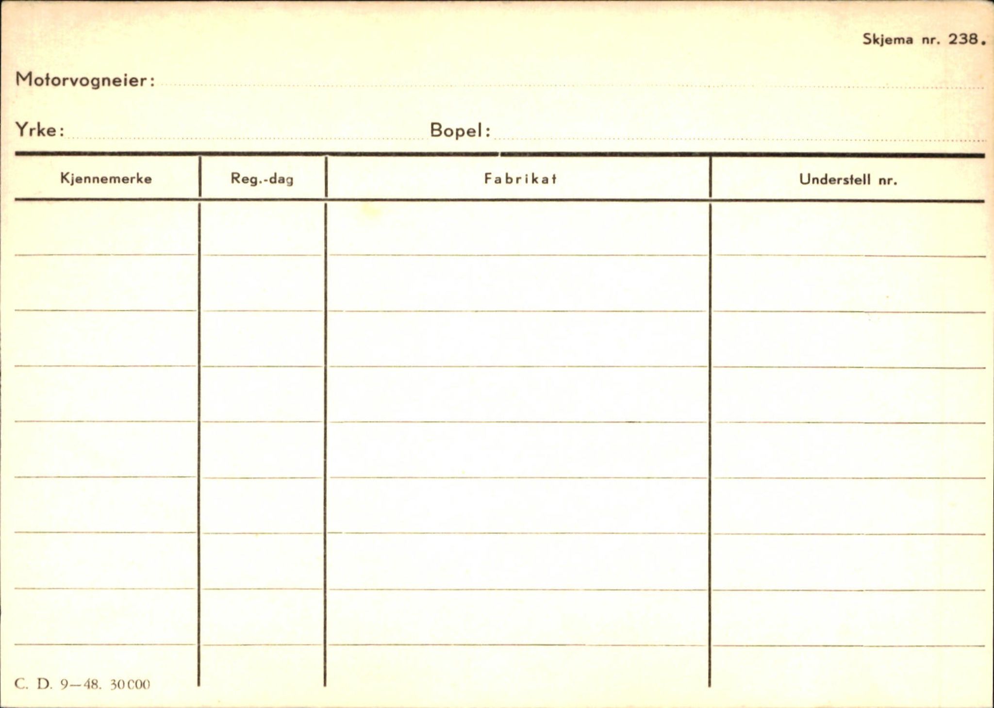 Statens vegvesen, Sogn og Fjordane vegkontor, SAB/A-5301/4/F/L0126: Eigarregister Fjaler M-Å. Leikanger A-Å, 1945-1975, p. 1125