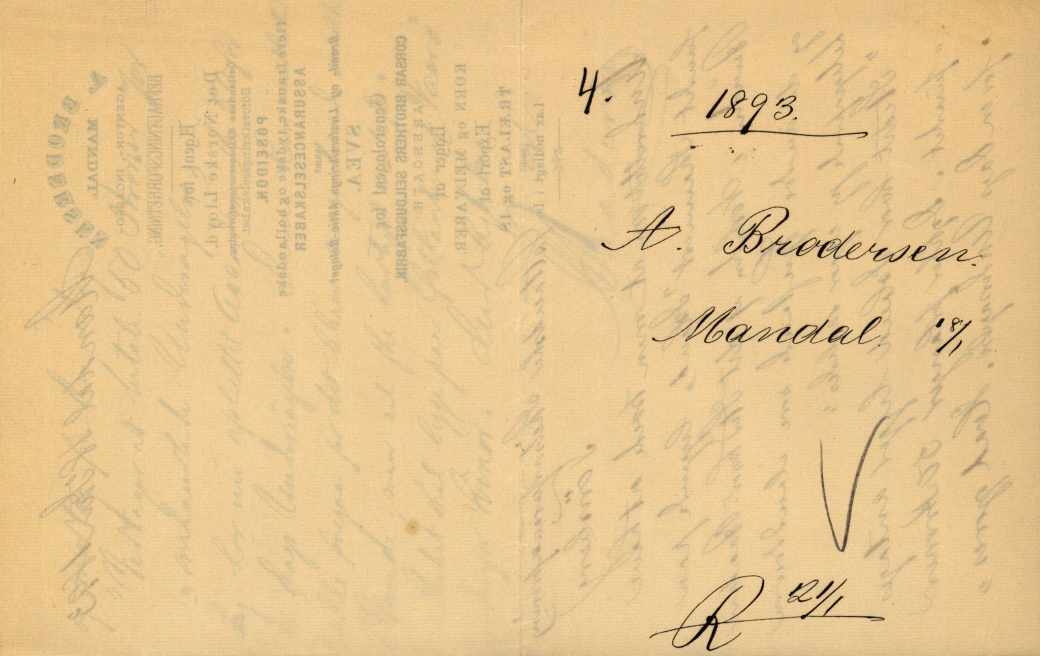 Pa 63 - Østlandske skibsassuranceforening, VEMU/A-1079/G/Ga/L0030/0001: Havaridokumenter / Leif, Korsvei, Margret, Mangerton, Mathilde, Island, Andover, 1893, p. 207