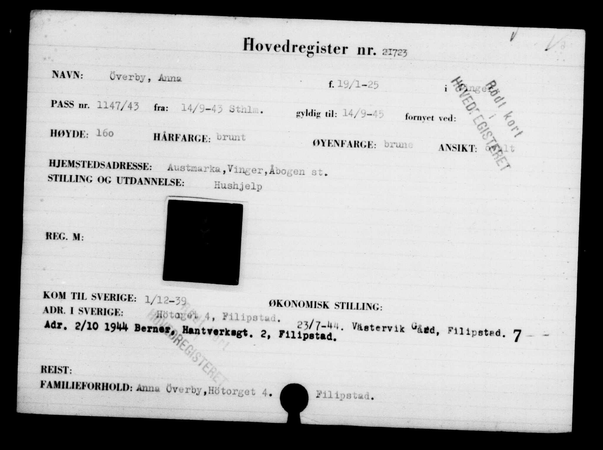 Den Kgl. Norske Legasjons Flyktningskontor, AV/RA-S-6753/V/Va/L0009: Kjesäterkartoteket.  Flyktningenr. 18502-22048, 1940-1945, p. 2748