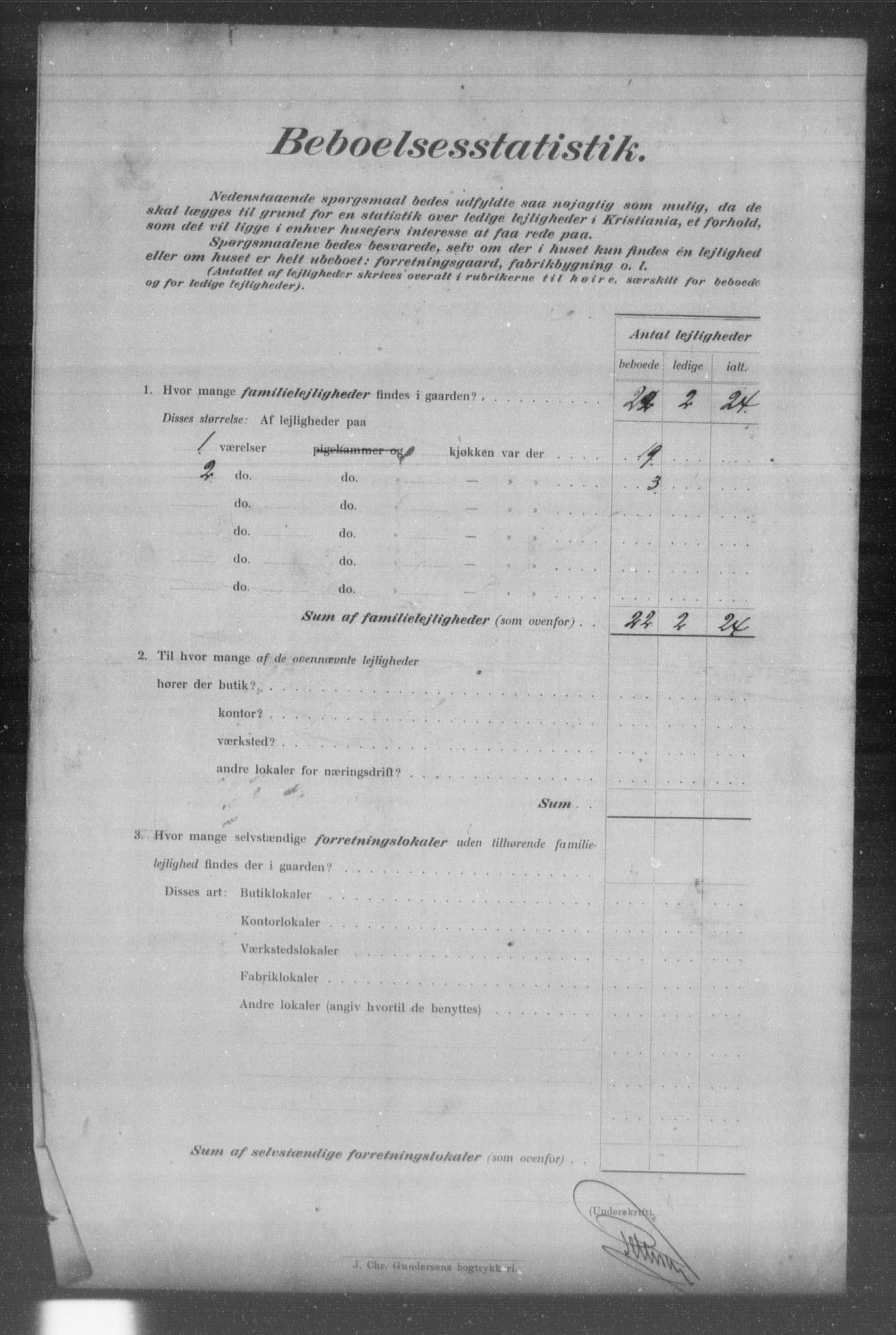 OBA, Municipal Census 1903 for Kristiania, 1903, p. 14825