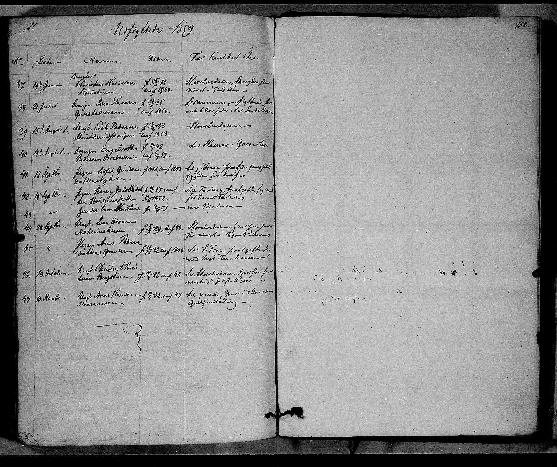 Ringebu prestekontor, SAH/PREST-082/H/Ha/Haa/L0006: Parish register (official) no. 6, 1848-1859, p. 751-752