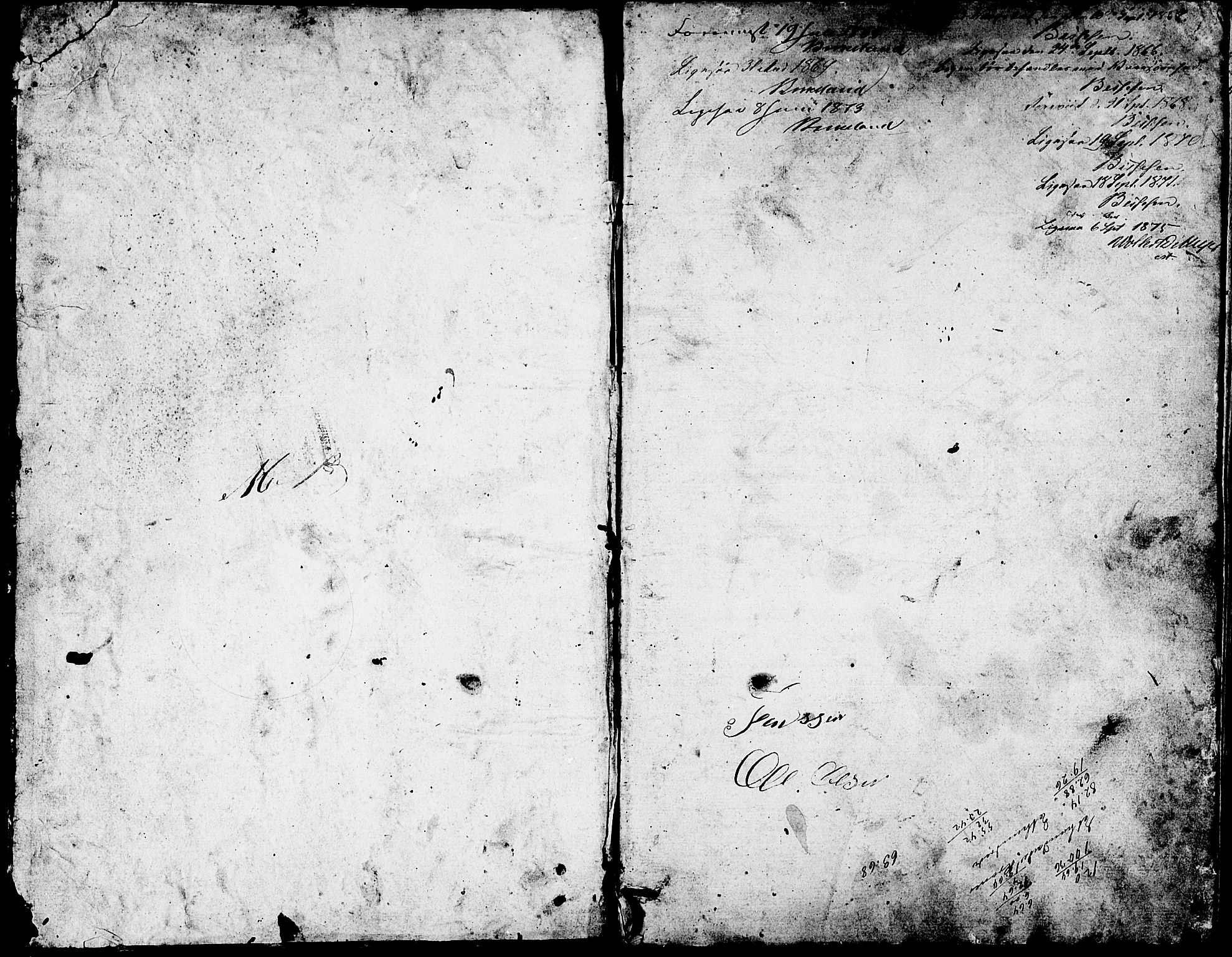 Ølen Sokneprestembete, SAB/A-79201/H/Hab: Parish register (copy) no. A 2, 1863-1875