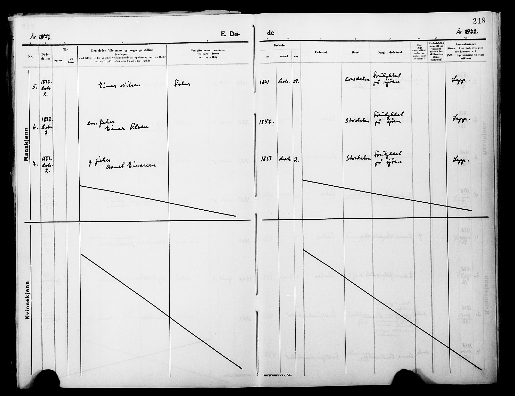 Lebesby sokneprestkontor, AV/SATØ-S-1353/H/Ha/L0004kirke: Parish register (official) no. 4, 1870-1902, p. 218