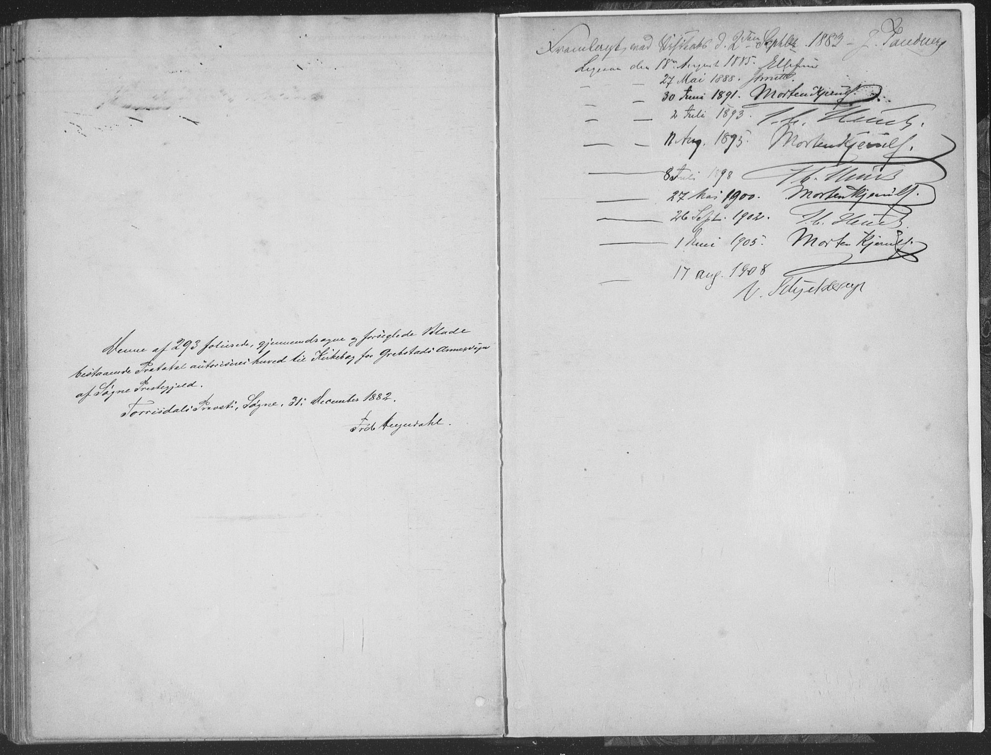 Søgne sokneprestkontor, SAK/1111-0037/F/Fa/Faa/L0003: Parish register (official) no. A 3, 1883-1910