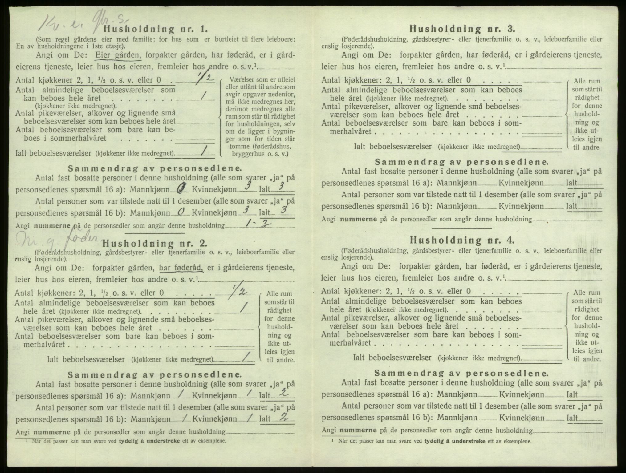 SAB, 1920 census for Lindås, 1920, p. 1073