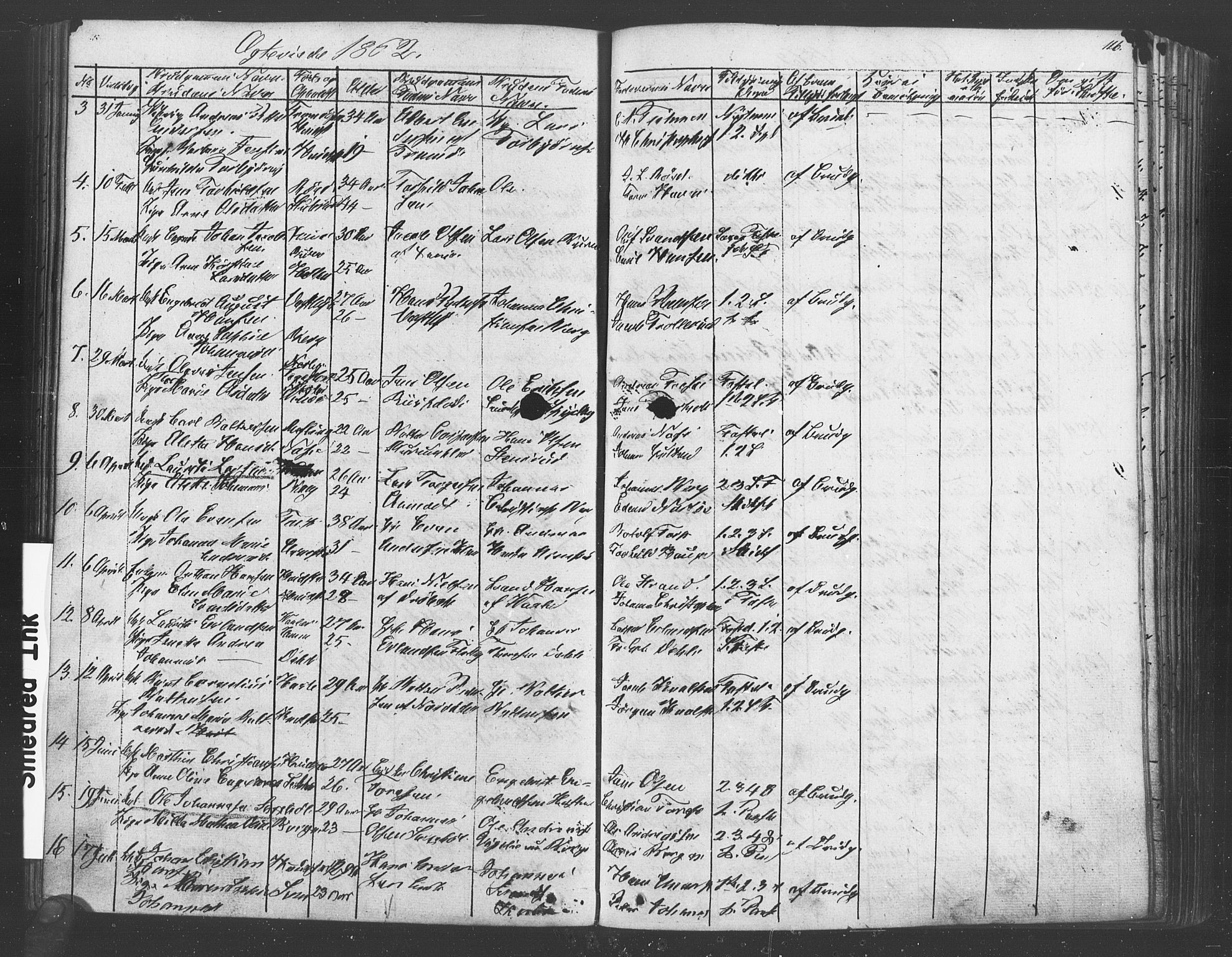 Vestby prestekontor Kirkebøker, AV/SAO-A-10893/F/Fa/L0007: Parish register (official) no. I 7, 1850-1862, p. 116