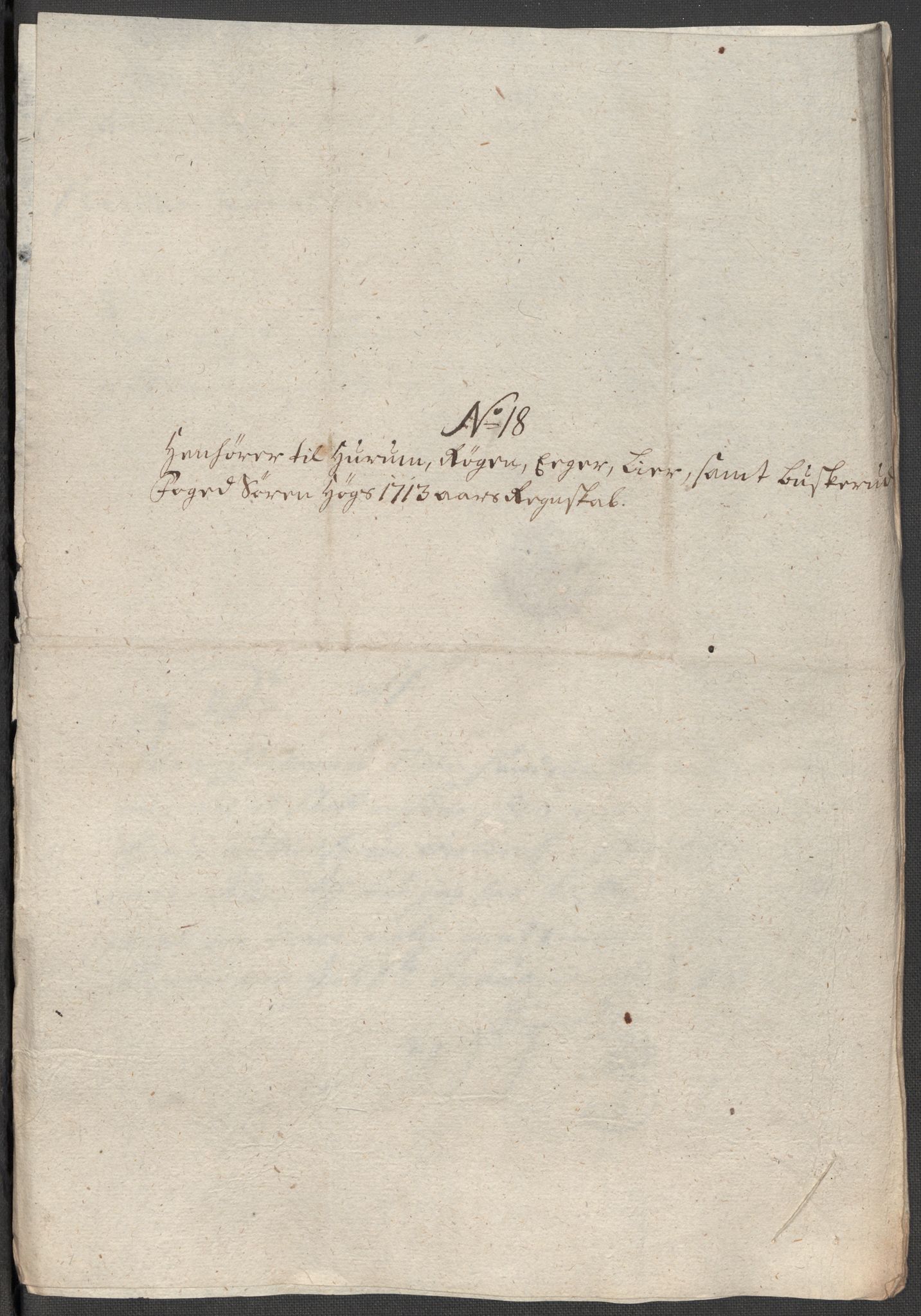 Rentekammeret inntil 1814, Reviderte regnskaper, Fogderegnskap, AV/RA-EA-4092/R31/L1708: Fogderegnskap Hurum, Røyken, Eiker, Lier og Buskerud, 1713, p. 342