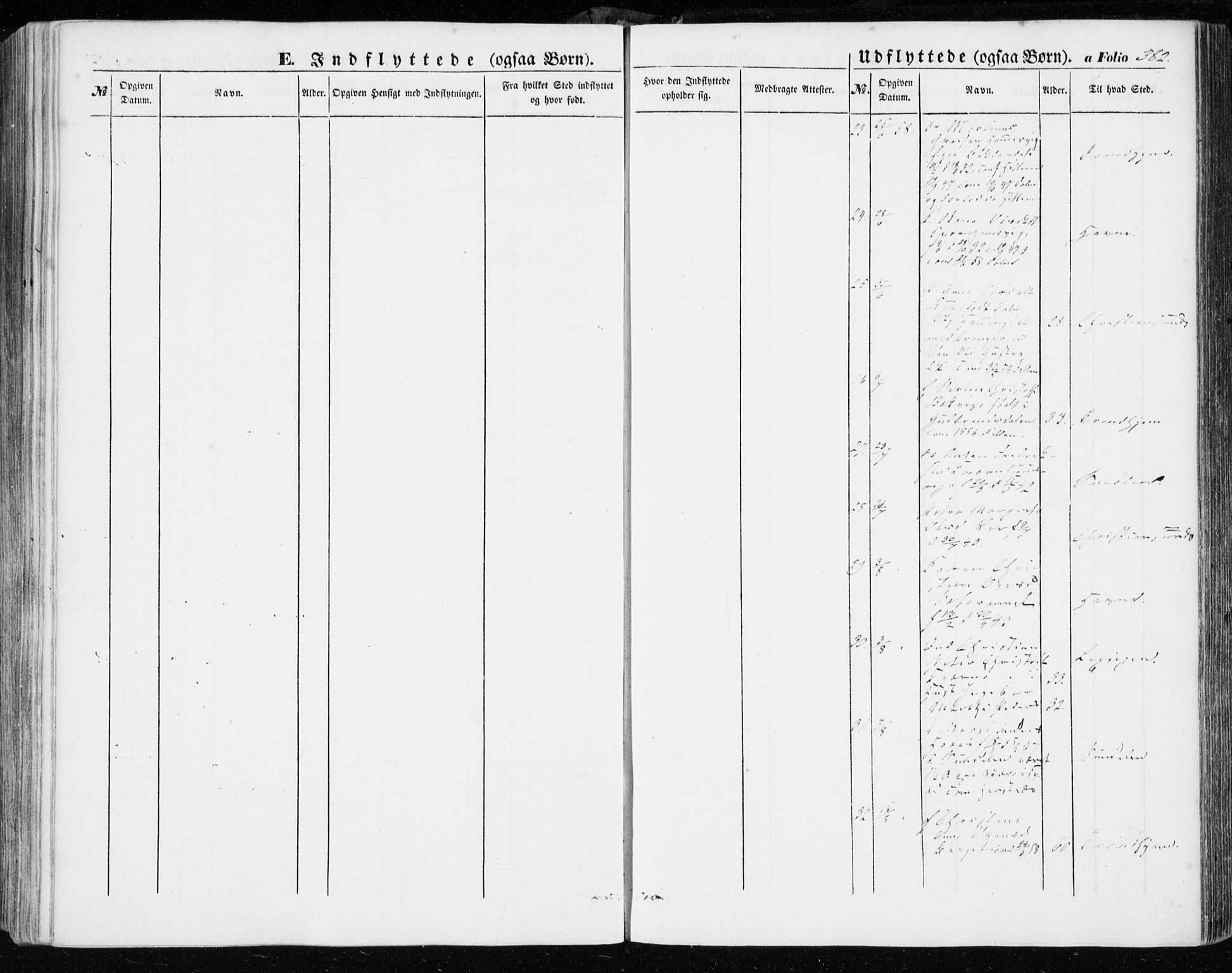 Ministerialprotokoller, klokkerbøker og fødselsregistre - Sør-Trøndelag, SAT/A-1456/634/L0530: Parish register (official) no. 634A06, 1852-1860, p. 382