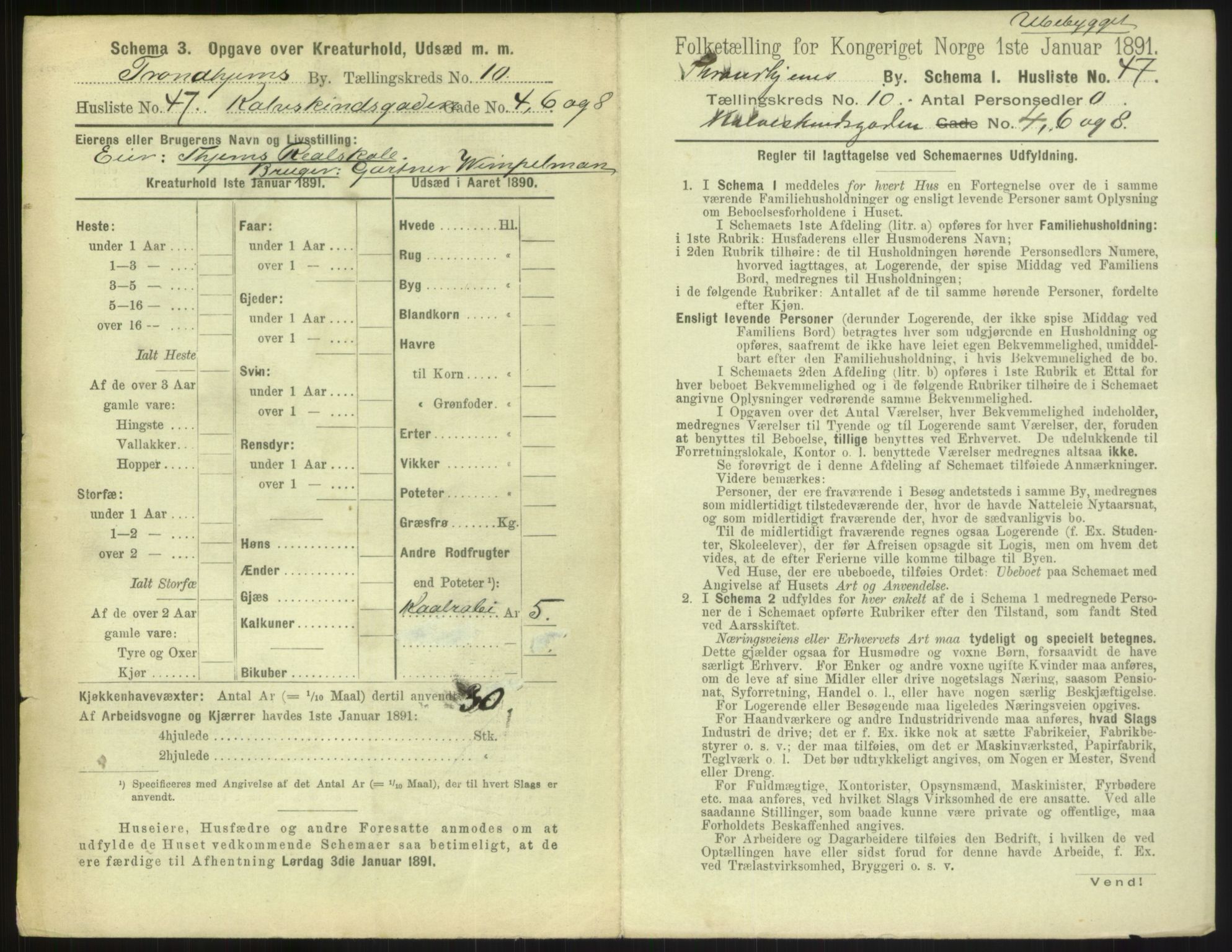 RA, 1891 census for 1601 Trondheim, 1891, p. 1246