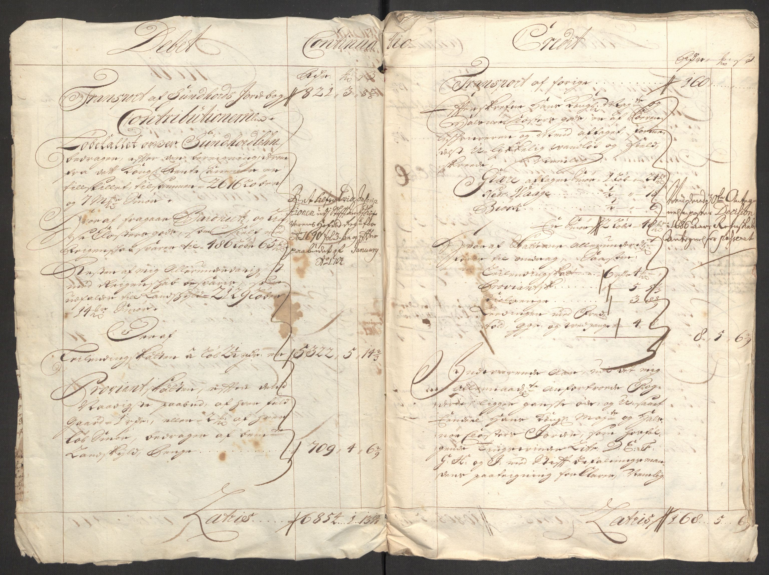 Rentekammeret inntil 1814, Reviderte regnskaper, Fogderegnskap, AV/RA-EA-4092/R48/L2982: Fogderegnskap Sunnhordland og Hardanger, 1704, p. 4