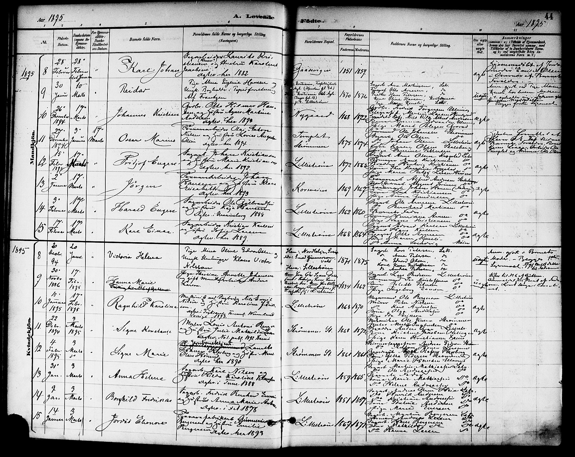 Skedsmo prestekontor Kirkebøker, SAO/A-10033a/F/Fa/L0014: Parish register (official) no. I 14, 1892-1901, p. 44
