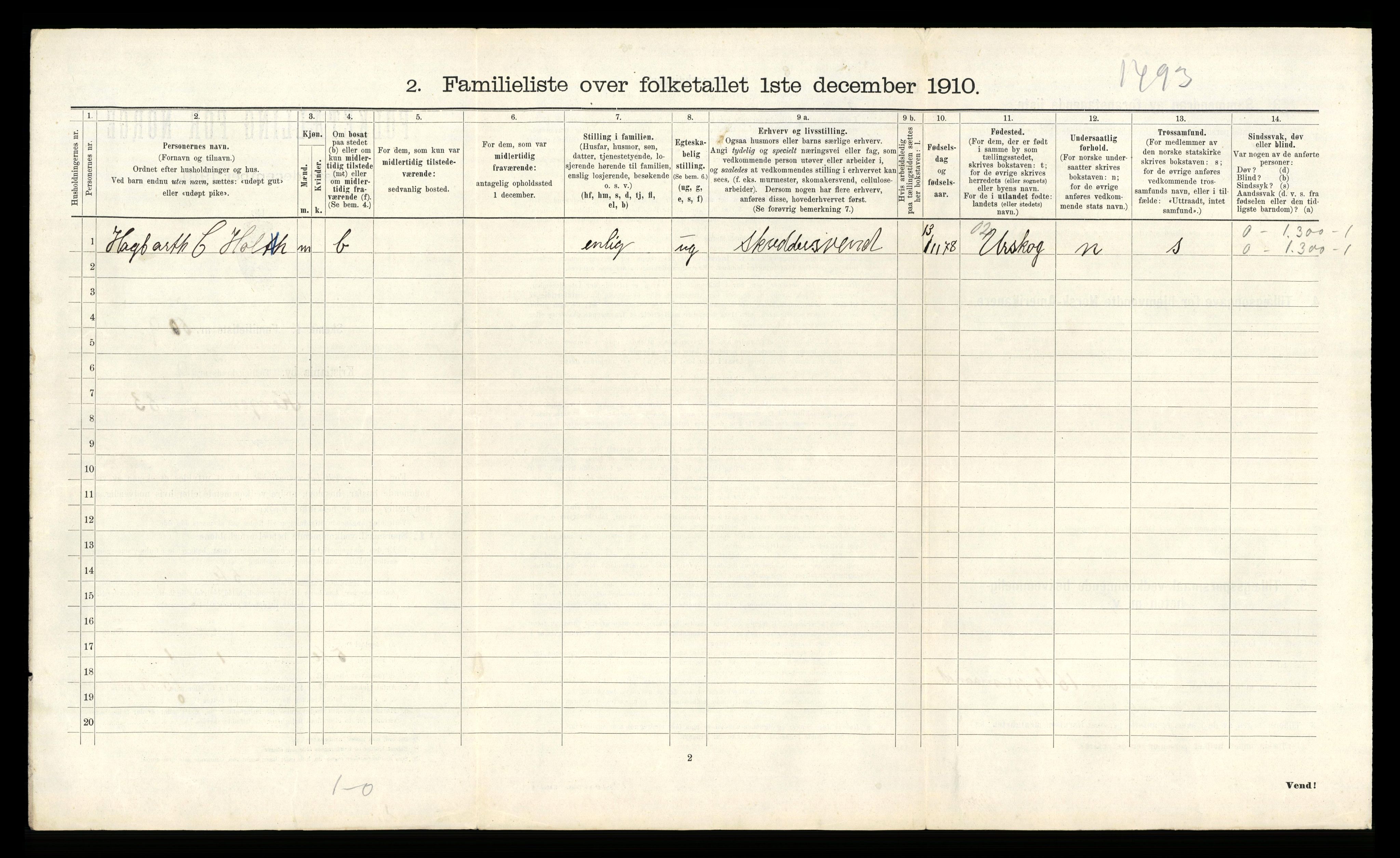 RA, 1910 census for Kristiania, 1910, p. 51618