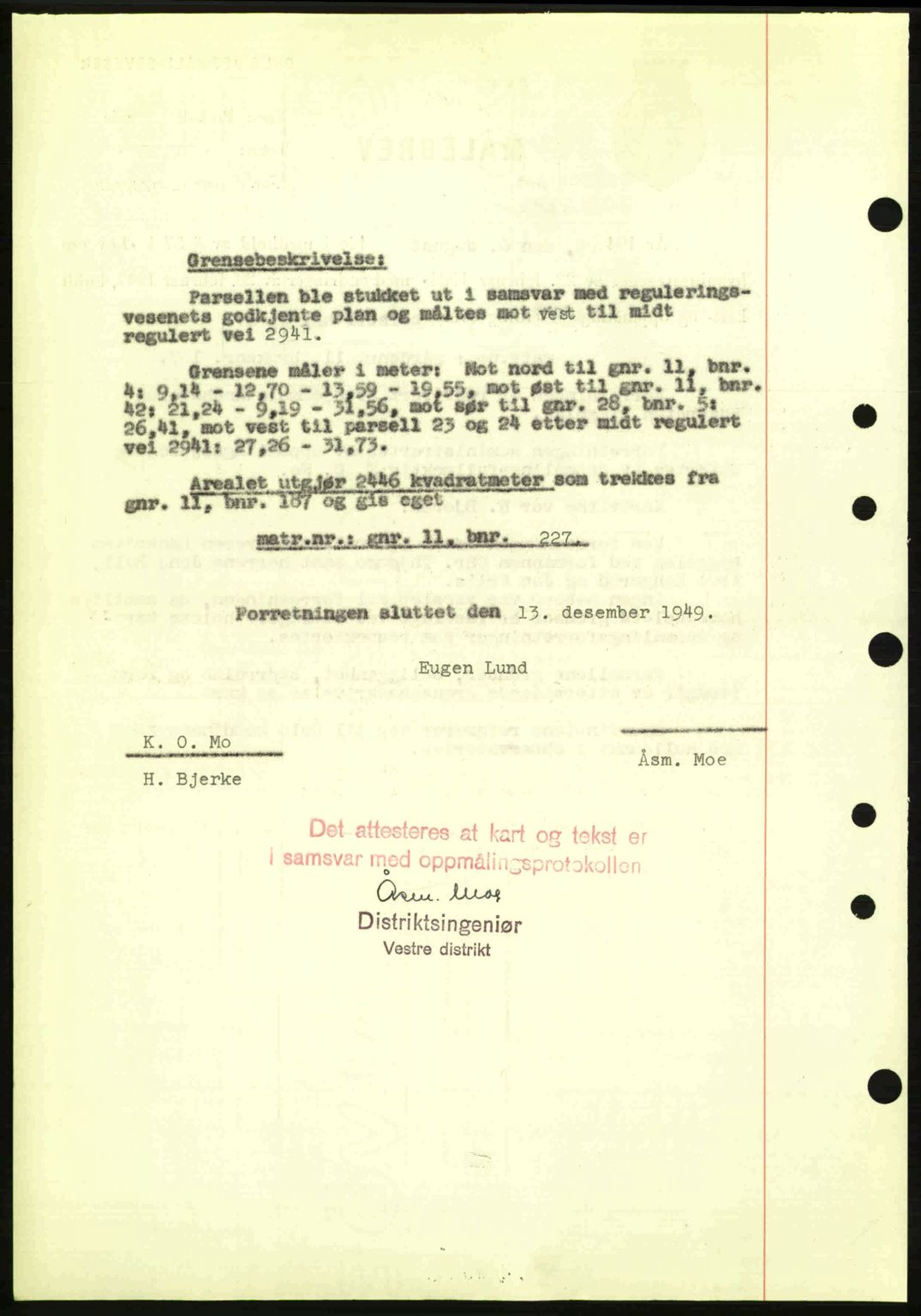 Oslo byskriverembete, AV/SAO-A-10227/G/Gb/Gbd/Gbda/L0017: Mortgage book no. A215, 1949-1950, Diary no: : 15299/1949