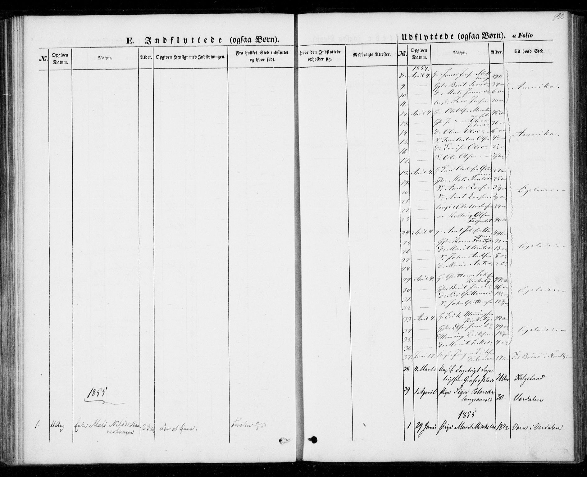 Ministerialprotokoller, klokkerbøker og fødselsregistre - Nord-Trøndelag, SAT/A-1458/706/L0040: Parish register (official) no. 706A01, 1850-1861, p. 92