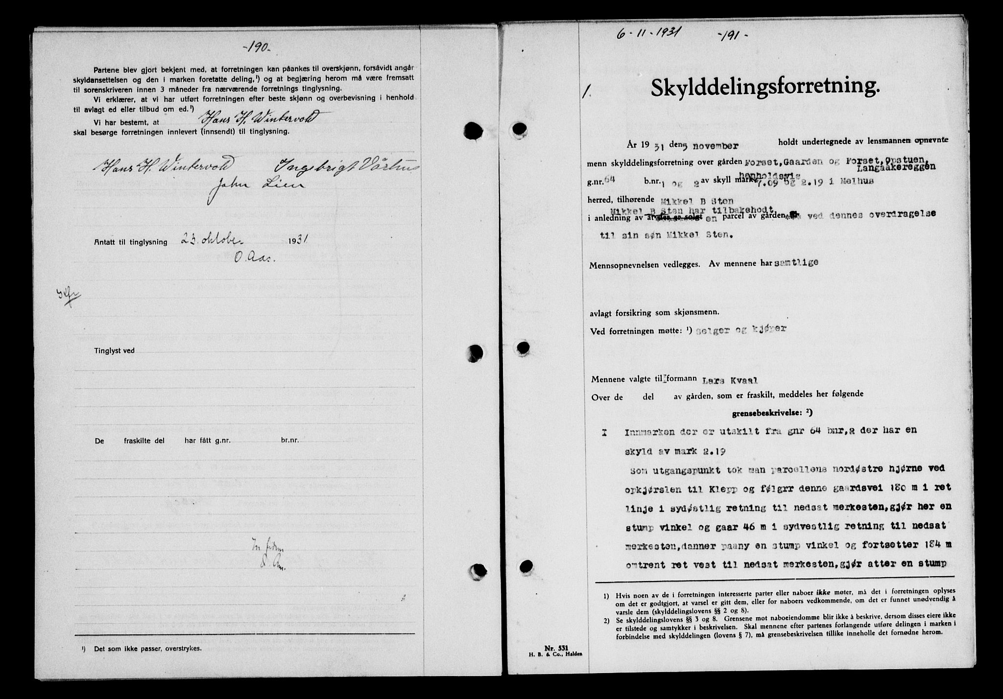 Gauldal sorenskriveri, AV/SAT-A-0014/1/2/2C/L0041: Mortgage book no. 42-43, 1930-1931, Deed date: 06.11.1937