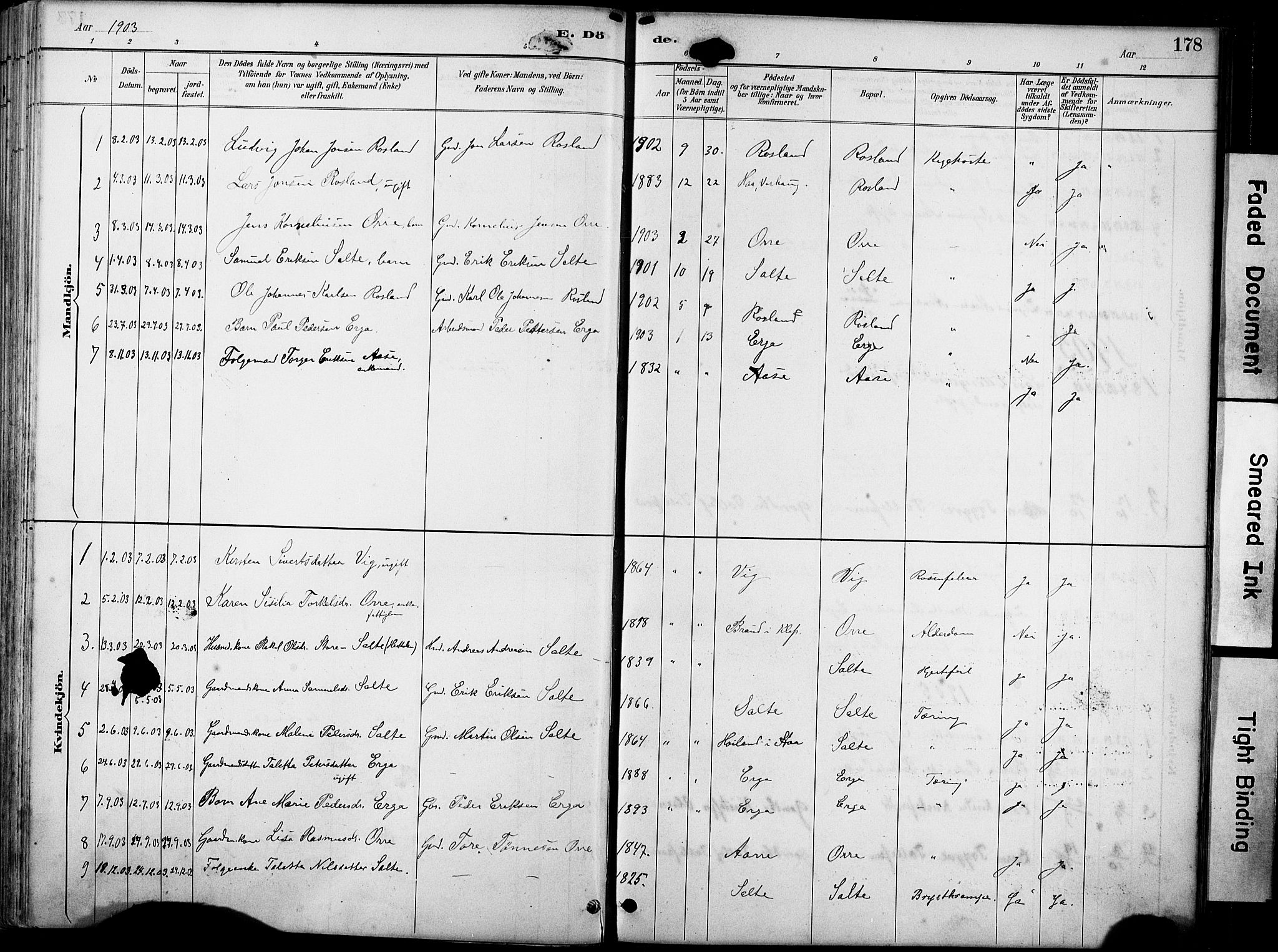 Klepp sokneprestkontor, AV/SAST-A-101803/001/3/30BA/L0007: Parish register (official) no. A 8, 1886-1912, p. 178