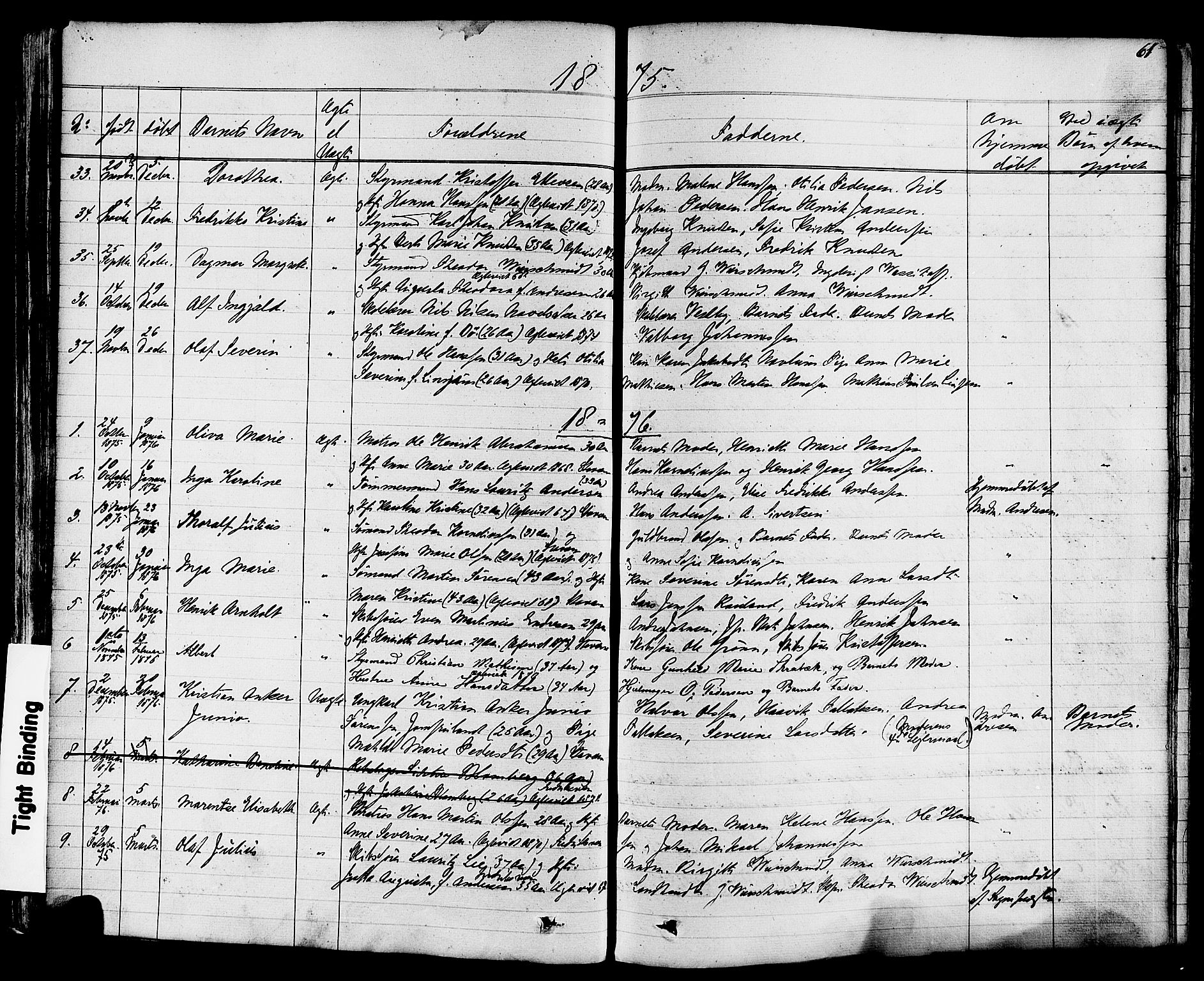 Stavern kirkebøker, AV/SAKO-A-318/F/Fa/L0007: Parish register (official) no. 7, 1840-1877, p. 61