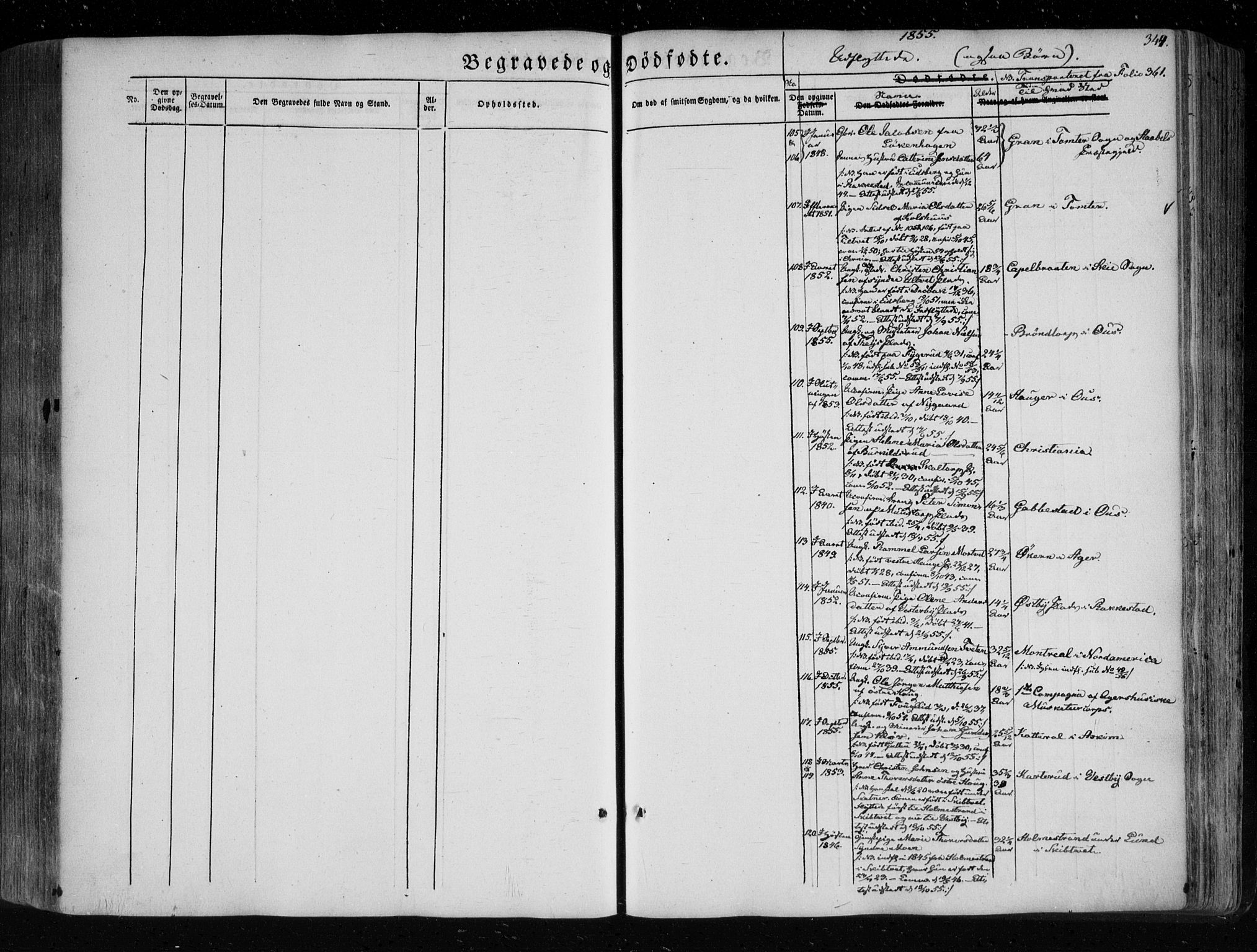 Eidsberg prestekontor Kirkebøker, AV/SAO-A-10905/F/Fa/L0009: Parish register (official) no. I 9, 1849-1856, p. 344