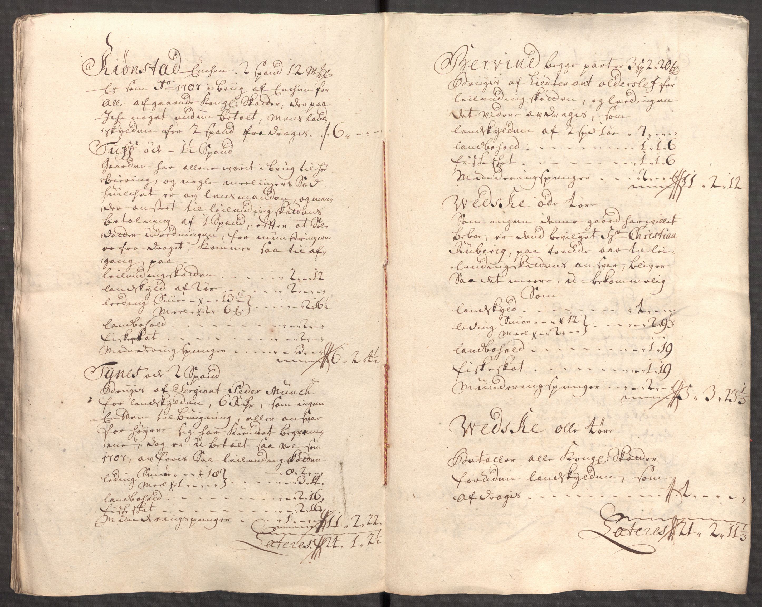 Rentekammeret inntil 1814, Reviderte regnskaper, Fogderegnskap, AV/RA-EA-4092/R62/L4198: Fogderegnskap Stjørdal og Verdal, 1708, p. 294