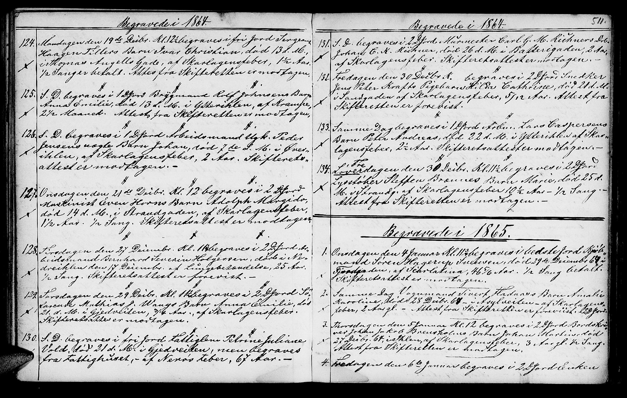 Ministerialprotokoller, klokkerbøker og fødselsregistre - Sør-Trøndelag, SAT/A-1456/602/L0140: Parish register (copy) no. 602C08, 1864-1872, p. 510-511