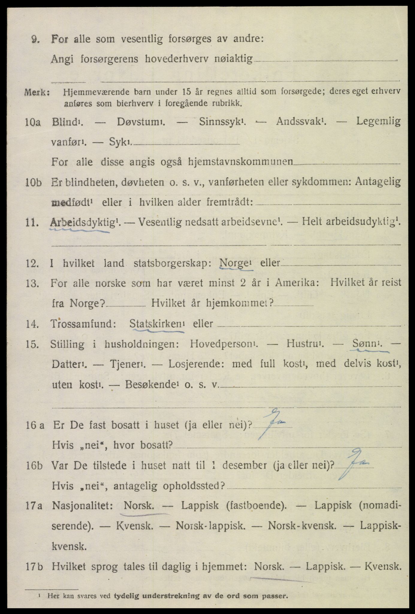 SAT, 1920 census for Inderøy, 1920, p. 2584