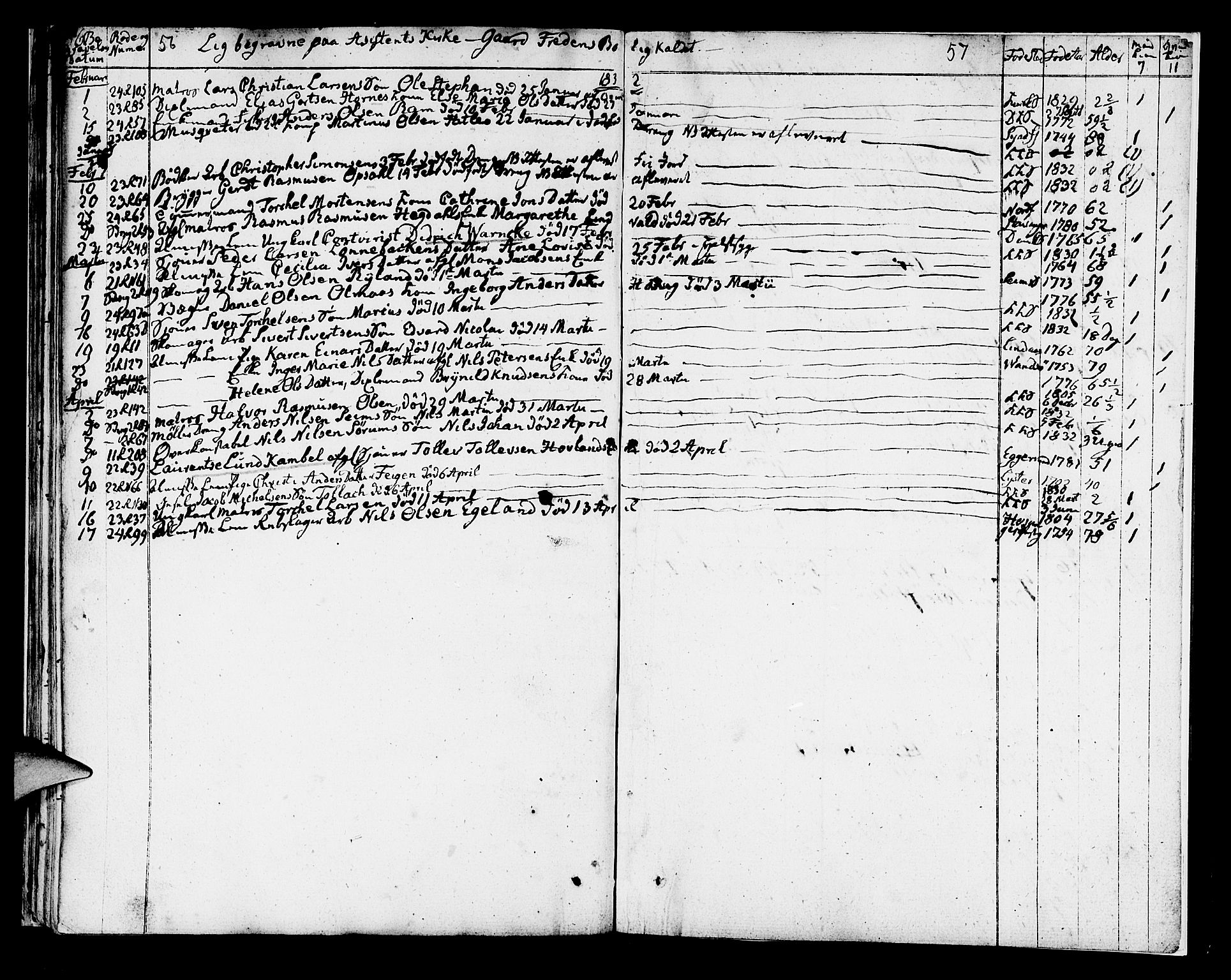 Korskirken sokneprestembete, AV/SAB-A-76101/H/Hab: Parish register (copy) no. A 1a, 1809-1832, p. 56