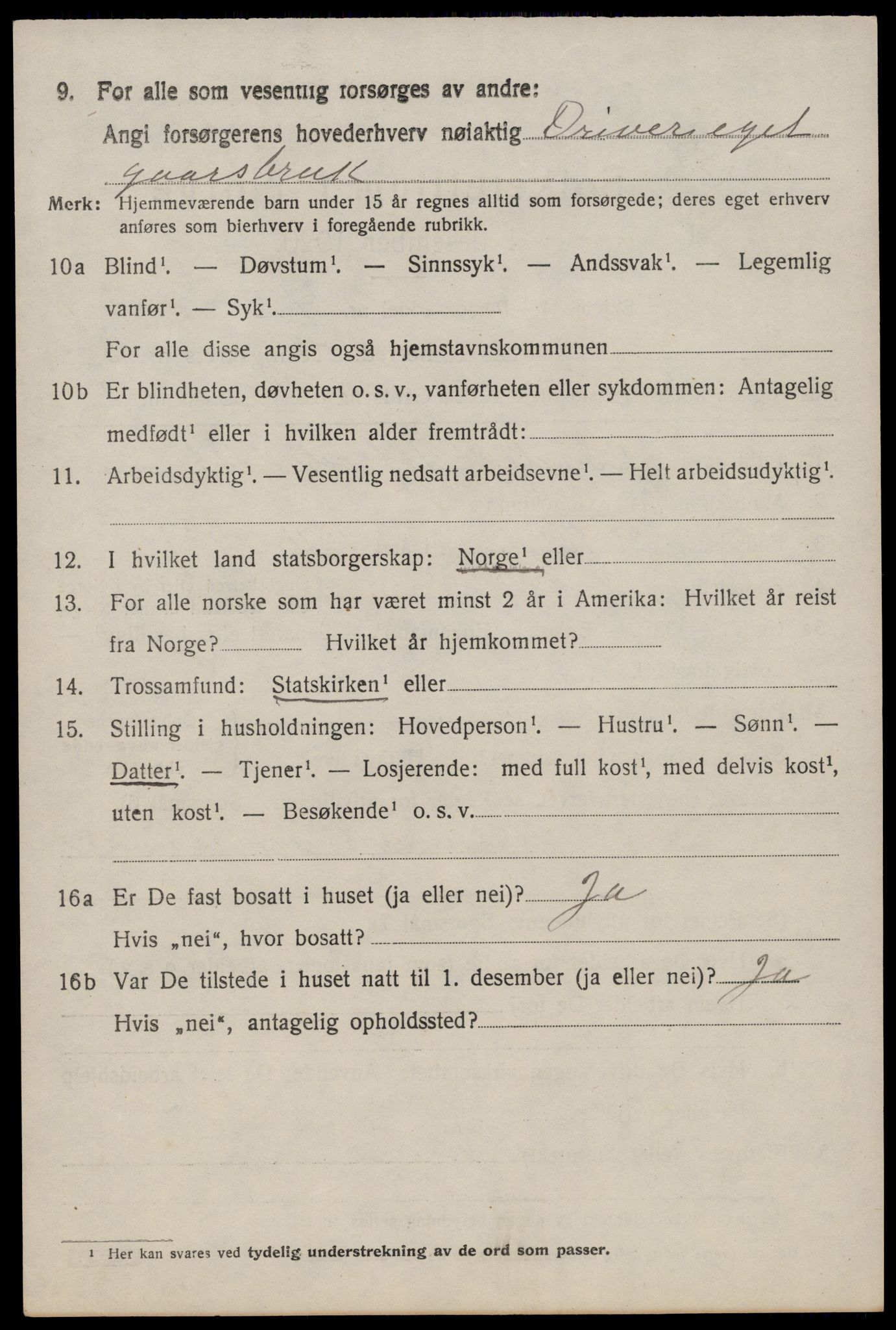 SAST, 1920 census for Jelsa, 1920, p. 1431