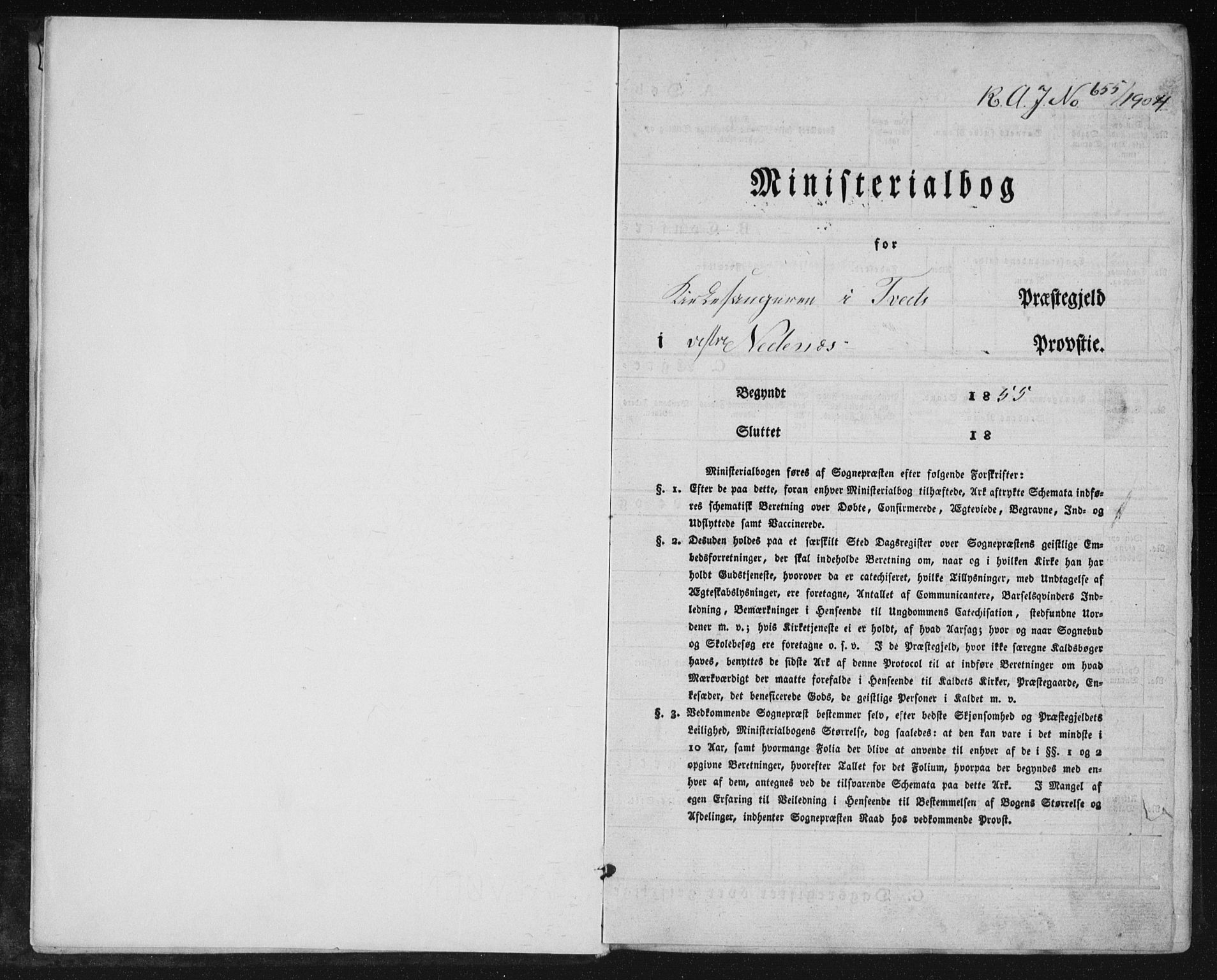 Tveit sokneprestkontor, AV/SAK-1111-0043/F/Fb/L0003: Parish register (copy) no. B 3, 1854-1886