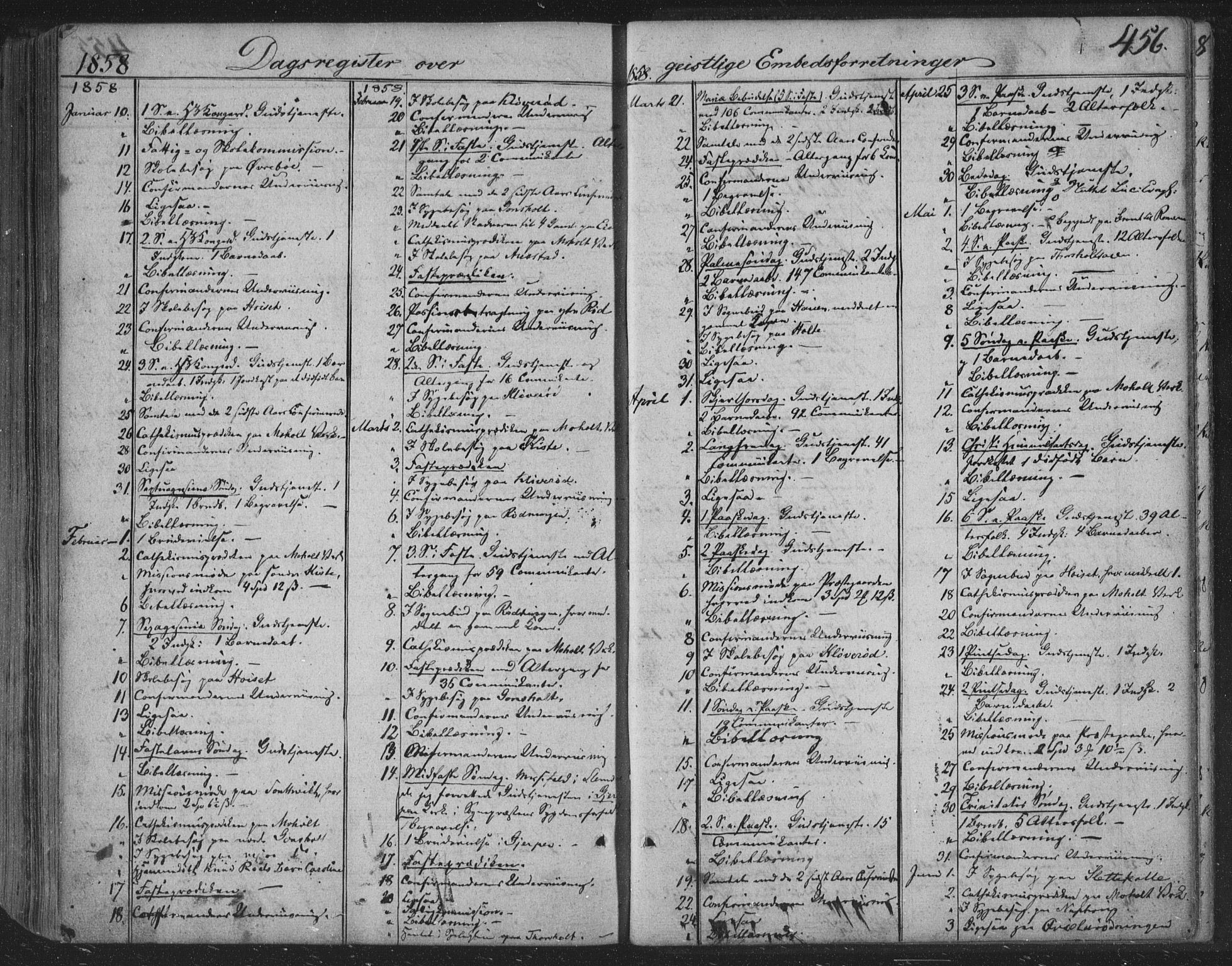 Siljan kirkebøker, SAKO/A-300/F/Fa/L0001: Parish register (official) no. 1, 1831-1870, p. 456
