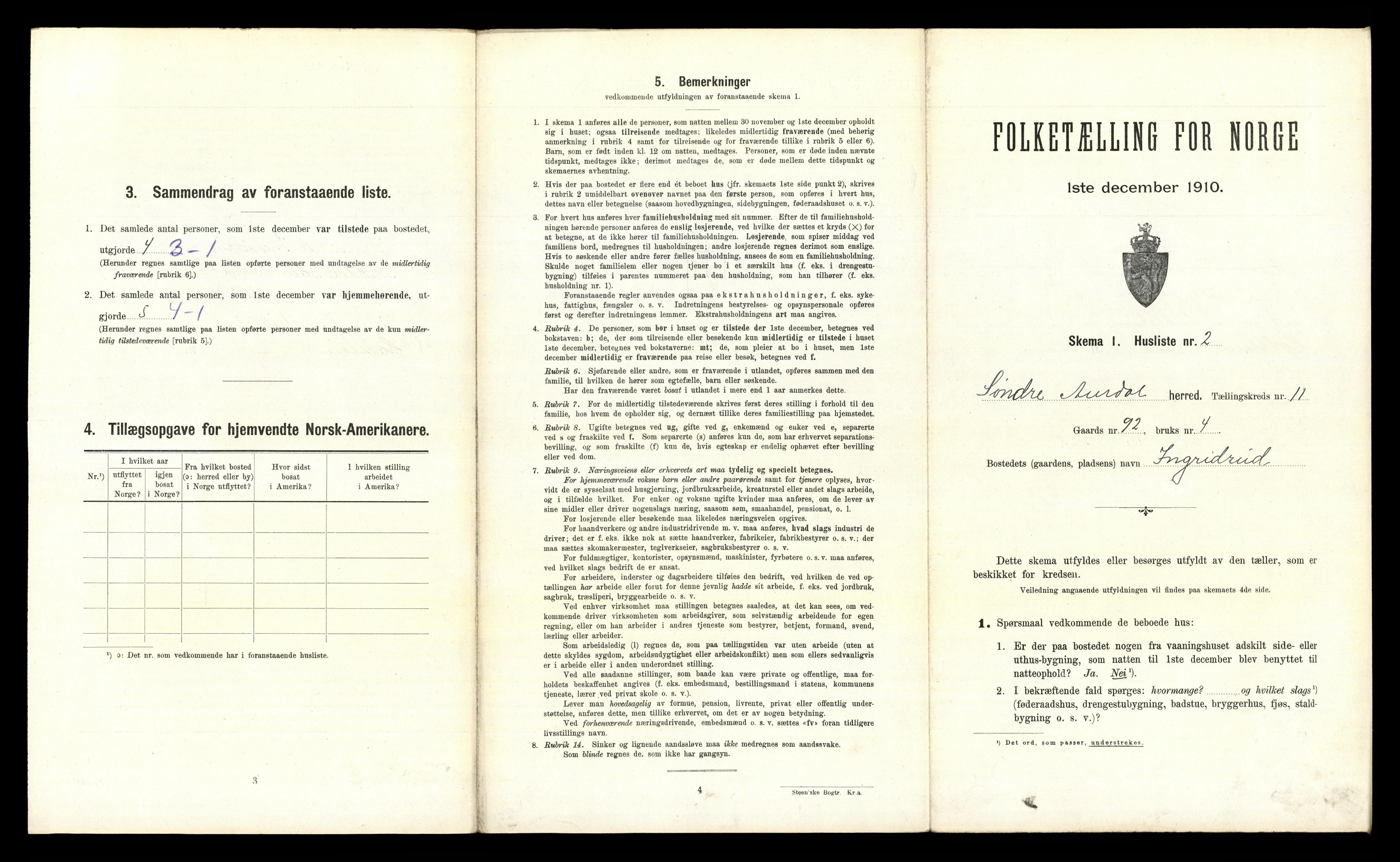 RA, 1910 census for Sør-Aurdal, 1910, p. 1081