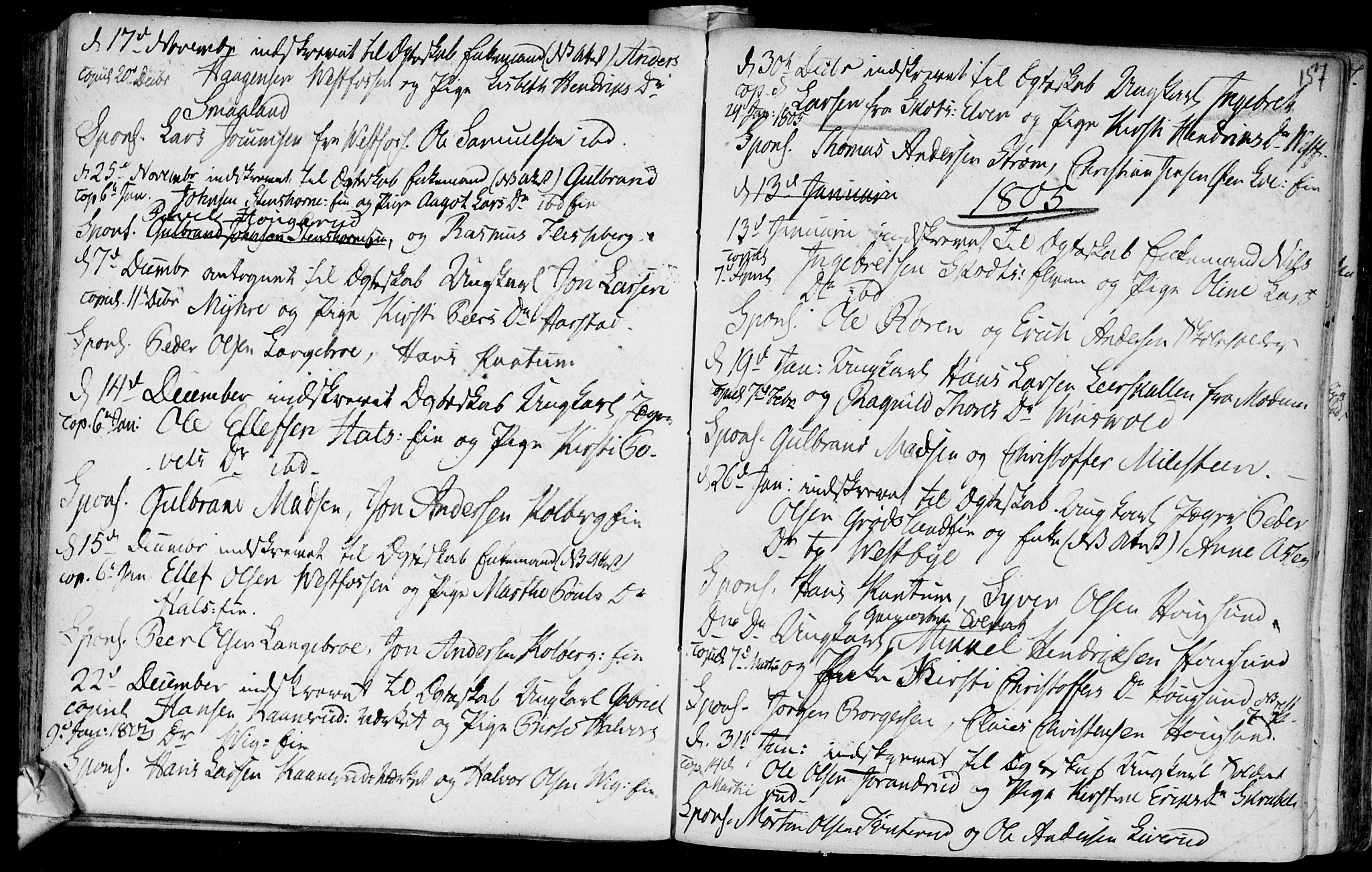 Eiker kirkebøker, AV/SAKO-A-4/F/Fa/L0007: Parish register (official) no. I 7 /1, 1733-1808, p. 157