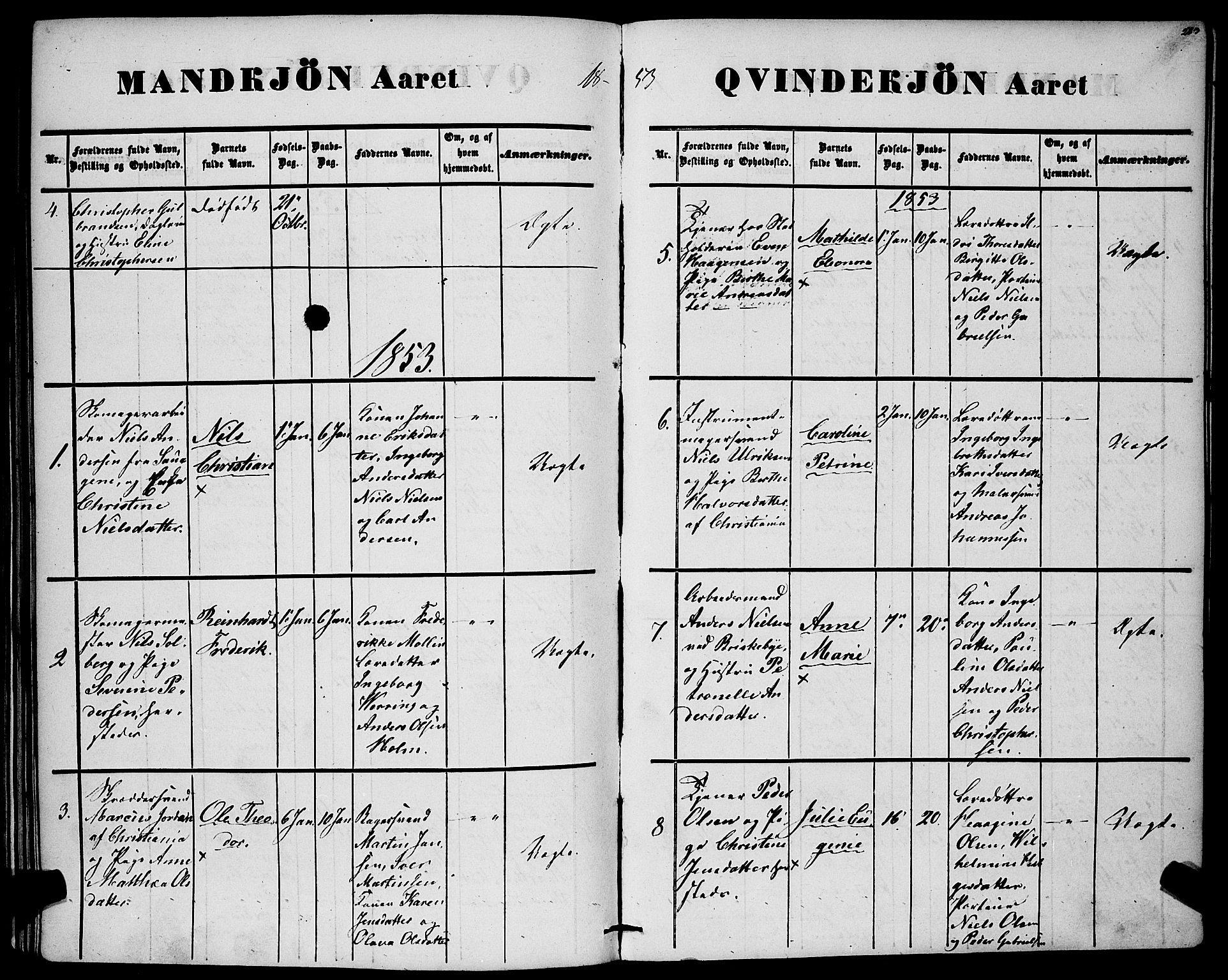 Rikshospitalet prestekontor Kirkebøker, AV/SAO-A-10309b/F/L0003: Parish register (official) no. 3, 1841-1853, p. 273